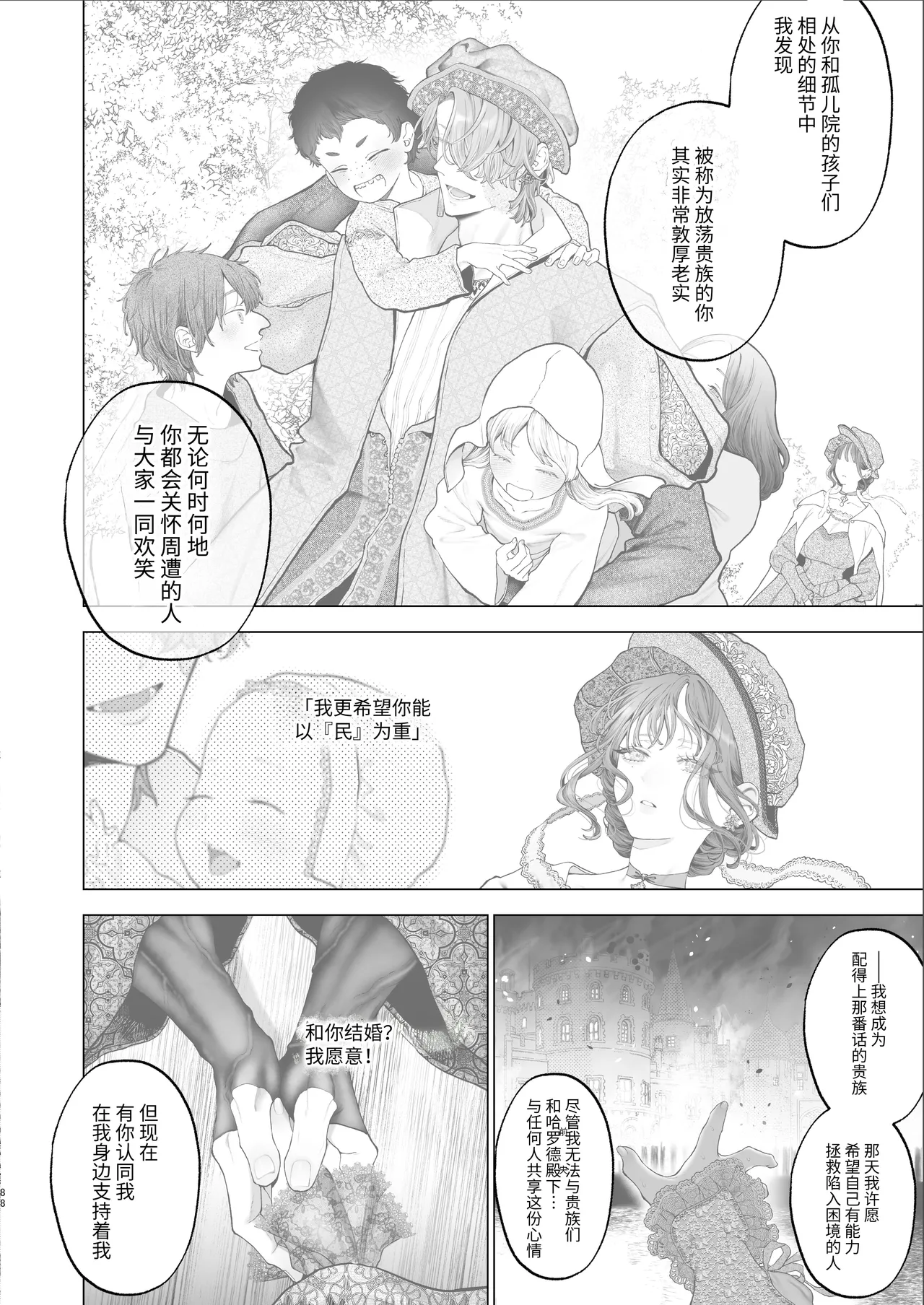 Page 87 of [Kyouniku Kyoushoku (Jagi Iwa)] Houtou Kizoku wa Moto Outaishihi to no Haramasekon de Isogashii - The Rake and The Once Crowned Princess [Chinese] [惑星] [无修正] [Digital]
