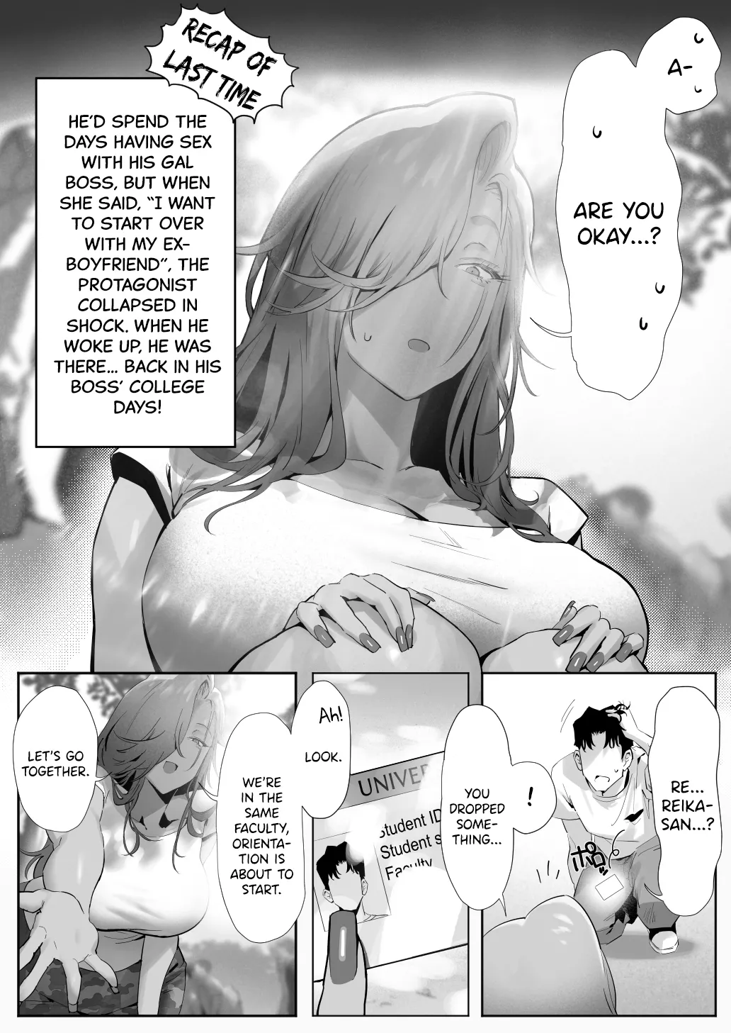 Page 8 of [Genkai Hatsudensho (Nakamo)] Onna Gal Joushi to Furin suru Hanashi 5 | Having an Affair with My Blonde Bombshell Boss – Part 5 [English] [SDTLs]