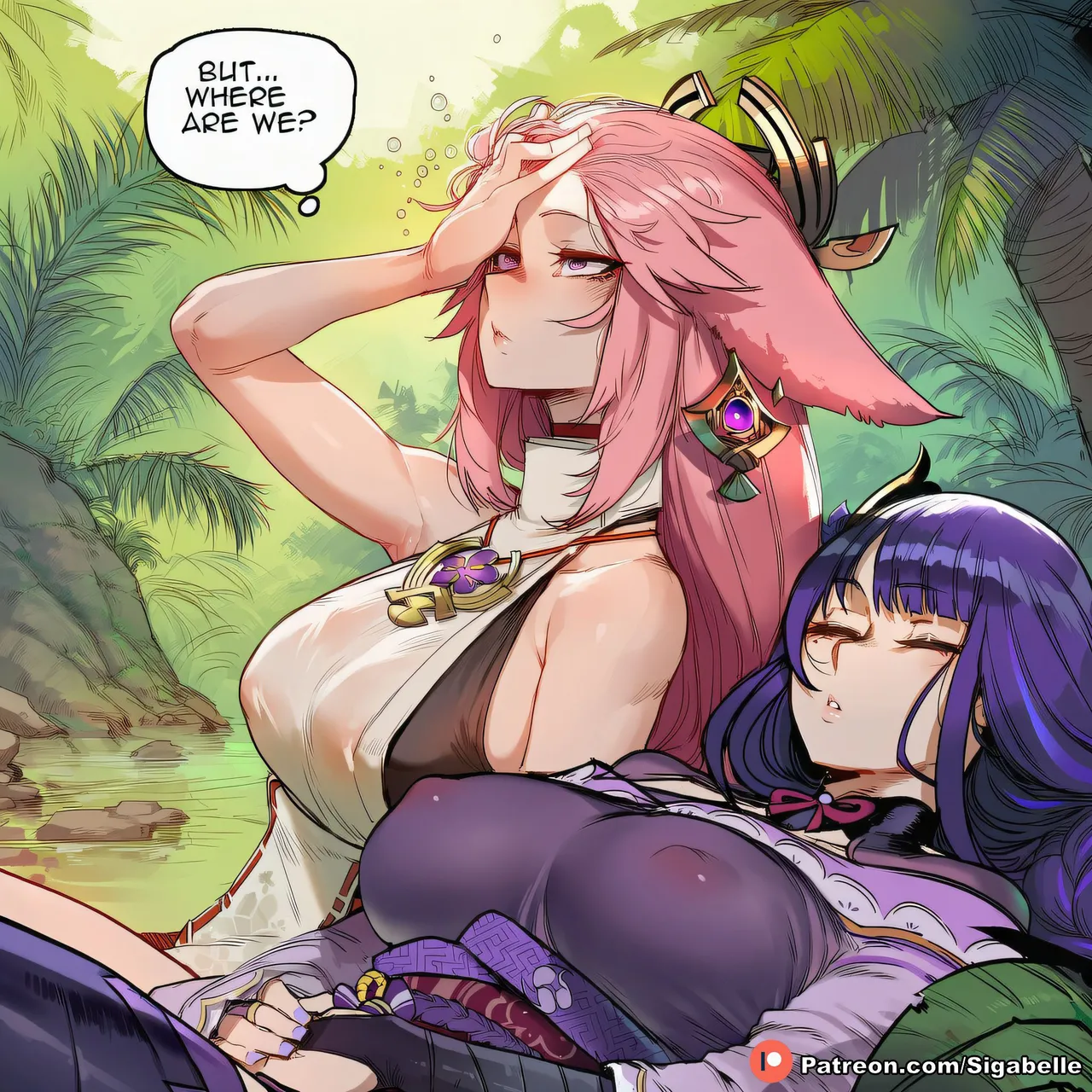 Raiden Shogun x Yae Miko - Page 31