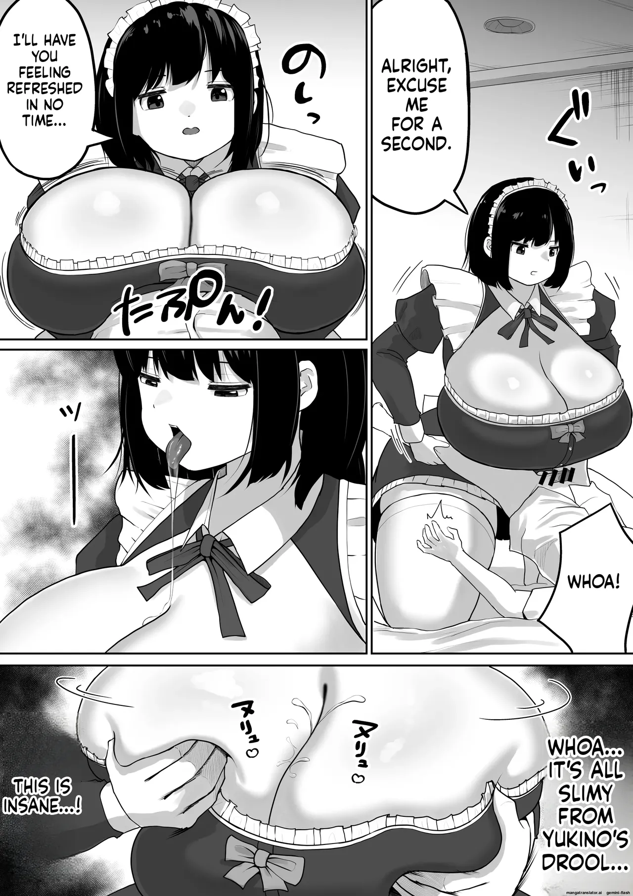 Page 17 of Bakunyuu Deka Maid ni Onabare Shitara Kuwareta.