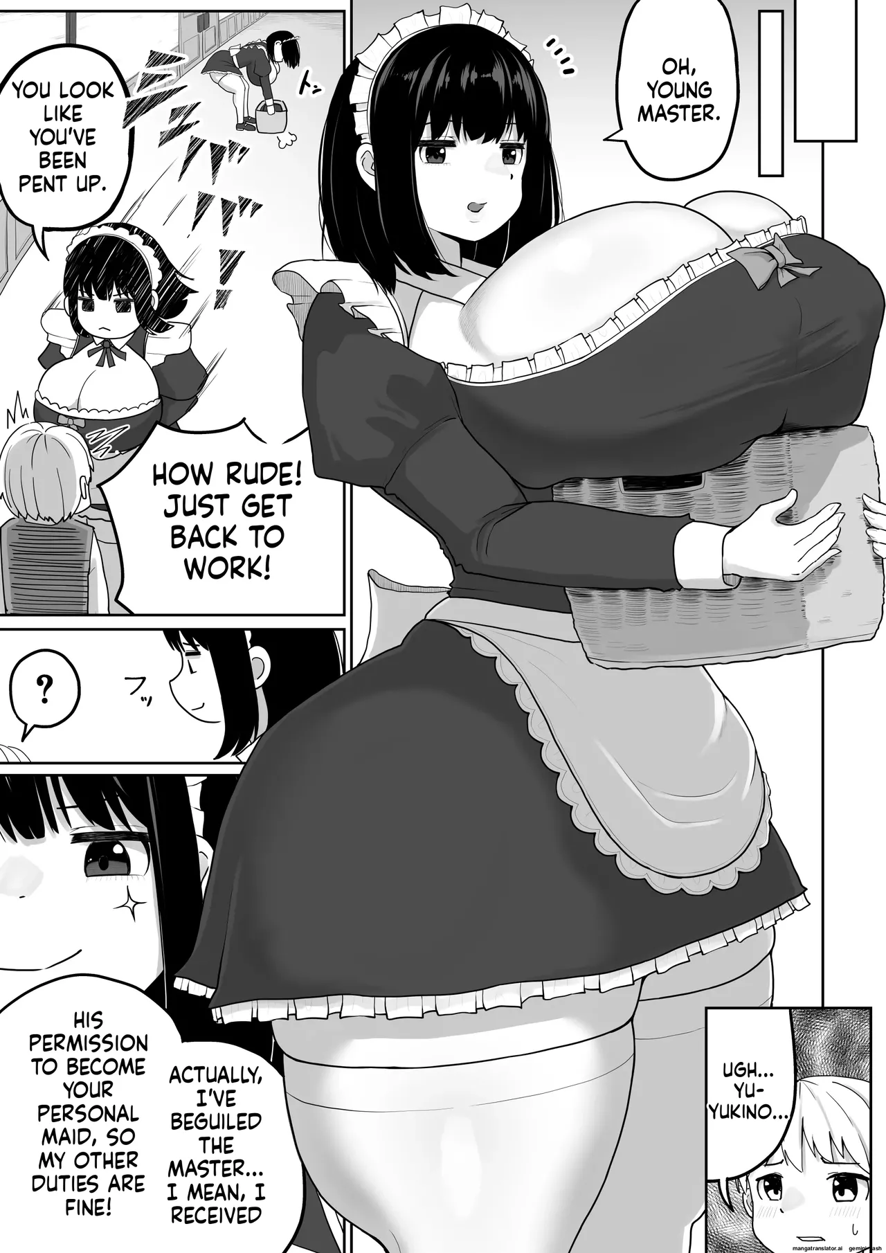 Page 26 of Bakunyuu Deka Maid ni Onabare Shitara Kuwareta.