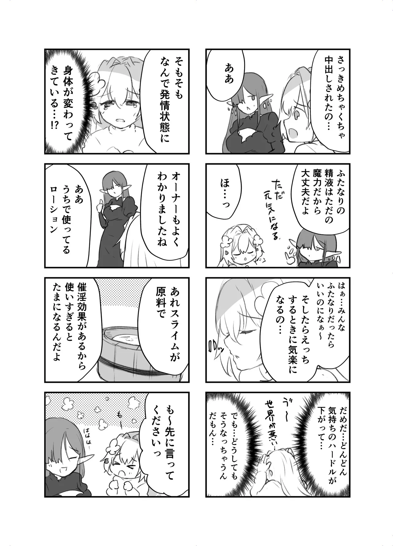 Futanari Elf ni Tokasareru TS Tenshi - Page 35