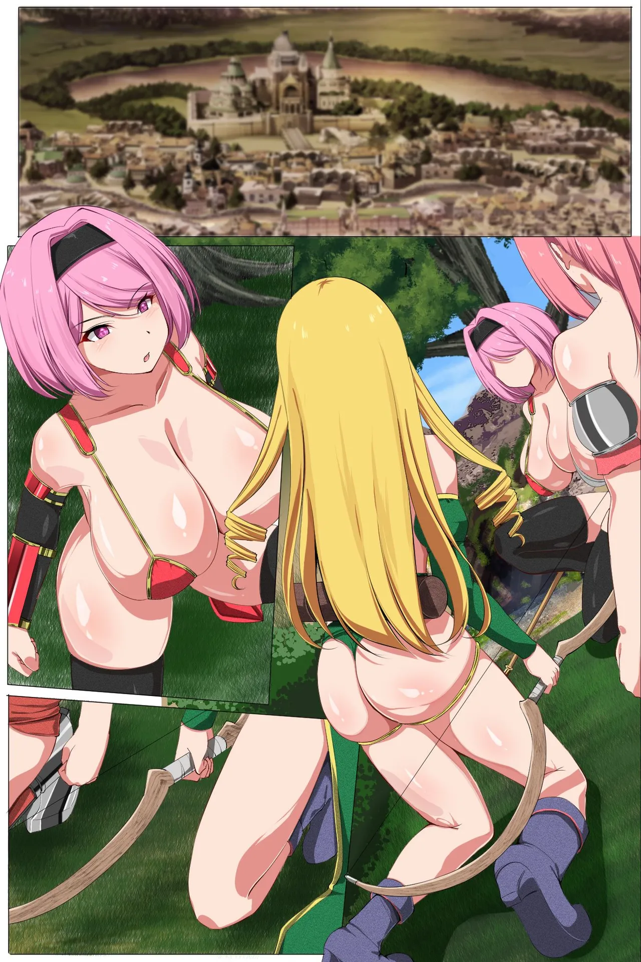 Page 55 of [DL Mate] Torawareta Oujyo wo Tasuke ni Kita Onnakishidan ga Orc ni Omanko Hojikurarete Sokuochishiteiku Hanashi