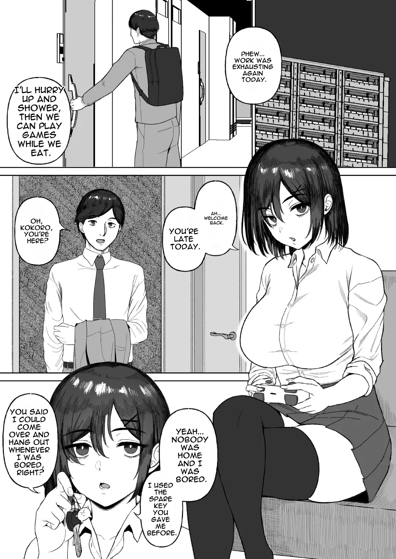 Page 2 of [Ore no Sasakure (Gamogamo)] Otonari no Downer Oyako ni Shiboritorareru Hanashi [English]
