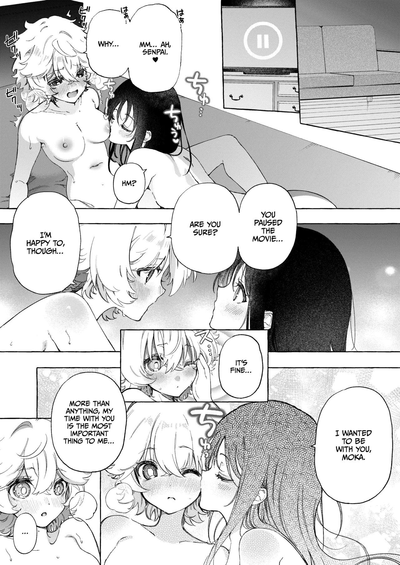 Page 4 of [Noyama] Kouhai-chan no Sekkyokuteki Yuri Ecchi Manga | Asuno & Moka Raburabu Yuri Ecchi [English] [CulturedCommissions]