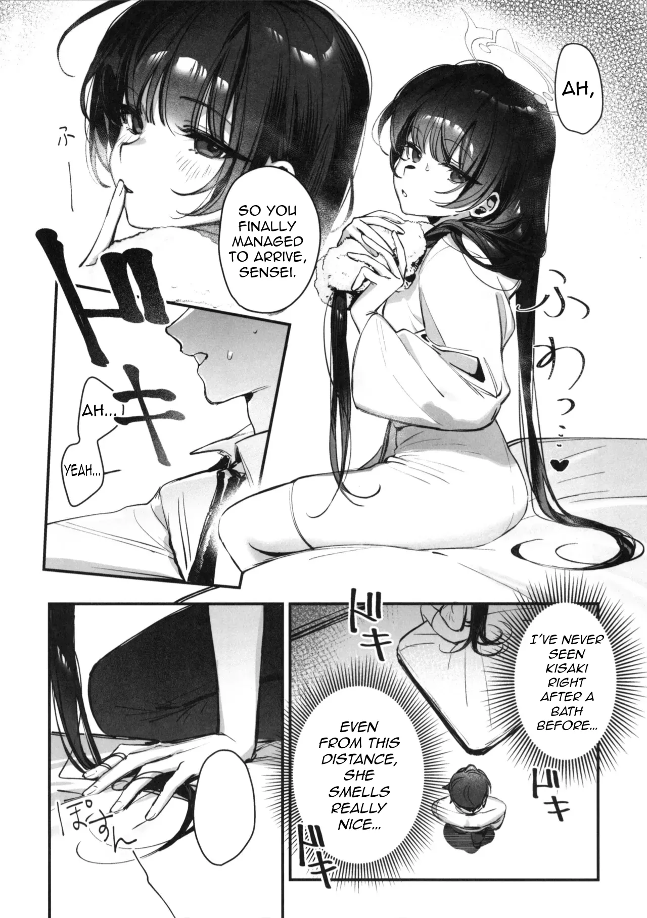 Page 4 of (C106) [Gyoza Baby (Waraiwari Gyoza)] Kisaki Kaichou! Ofuro Agari no Service Time!? (Blue Archive) [English] [N.B.C.J.B.S]