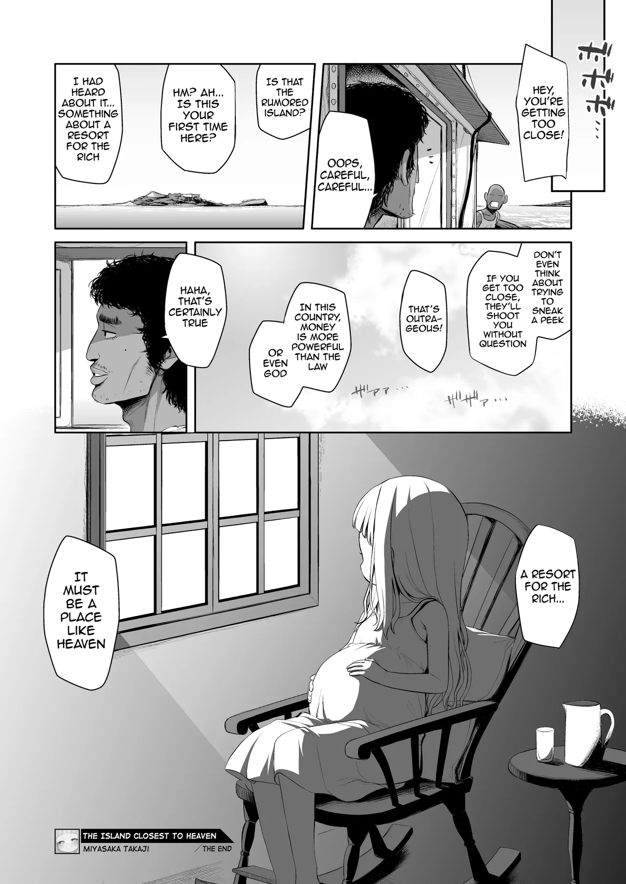 Page 22 of Tengoku ni Ichiban Chikai Shima - The song of the little bird trapped on that island reaches no one.