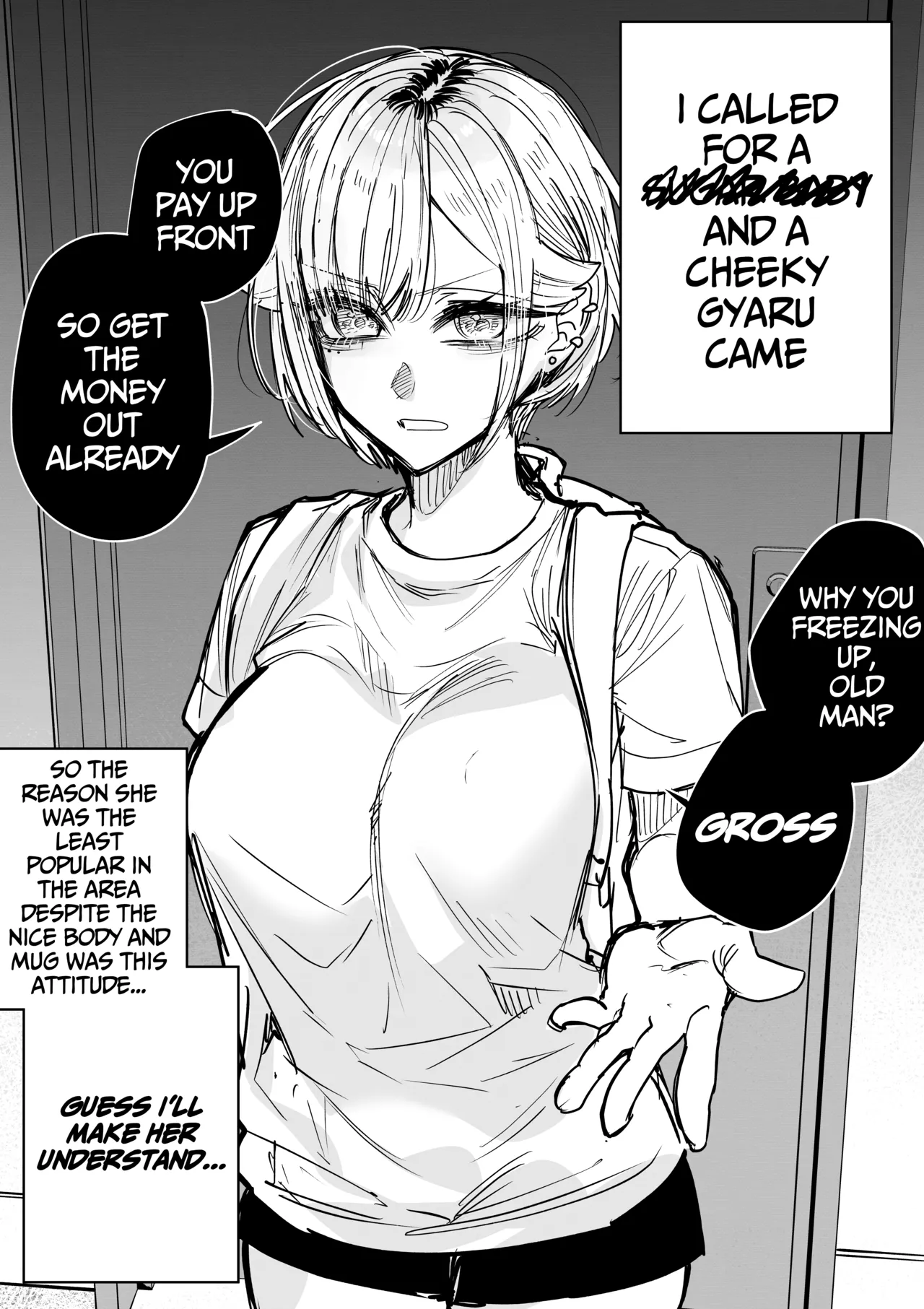 Page 2 of Making a Cheeky Gyaru Understand with Raw Sugar Daddy Sex + Full-Color Edition