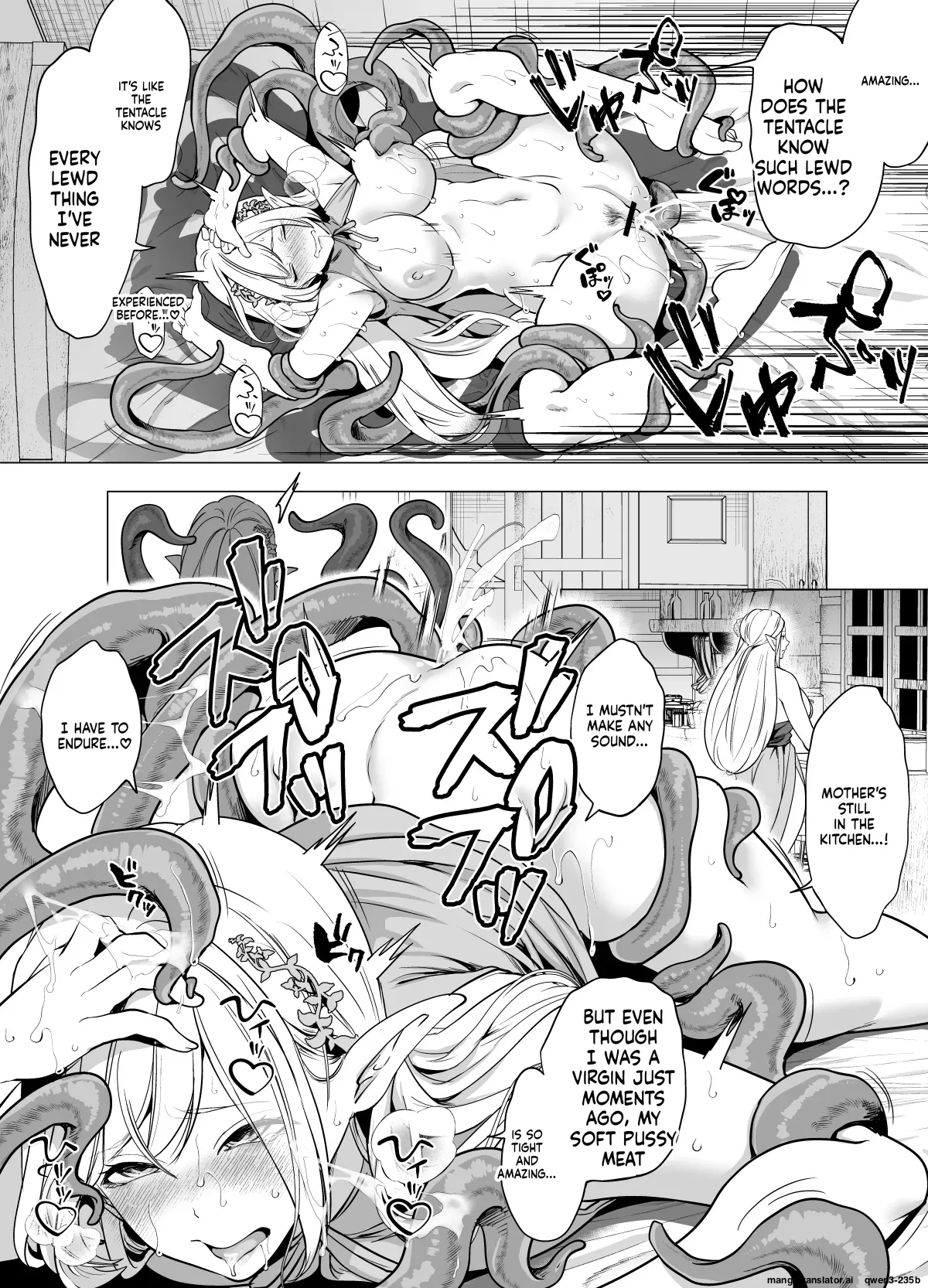 Page 16 of [Miyahara Ayumu] Shokushu to Kankaku Kyouyuu shite Hara nda Elf Oyako no Junan [English] [SCANMTL]