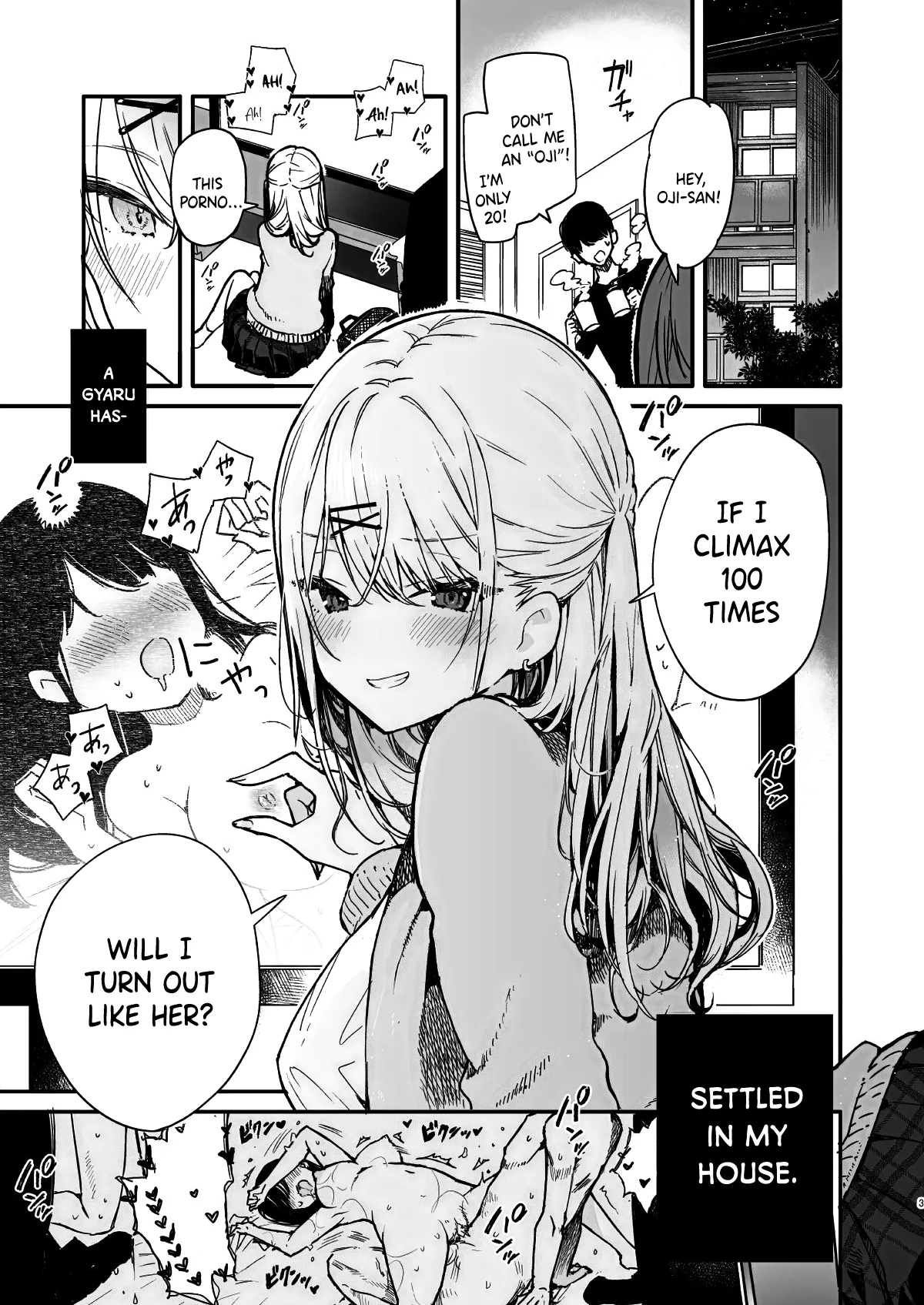 Page 2 of [Mutou Koucha] Gal Kanojo to Kageki AV no Mane shitara Taihen na Koto ni natta Ecchi [English] [Digital]