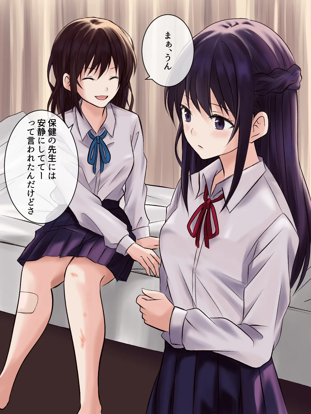 Page 5 of 【tōkibi hatake de tsukamae te】akogare no sempai to hoken shitsu de yuri etchi