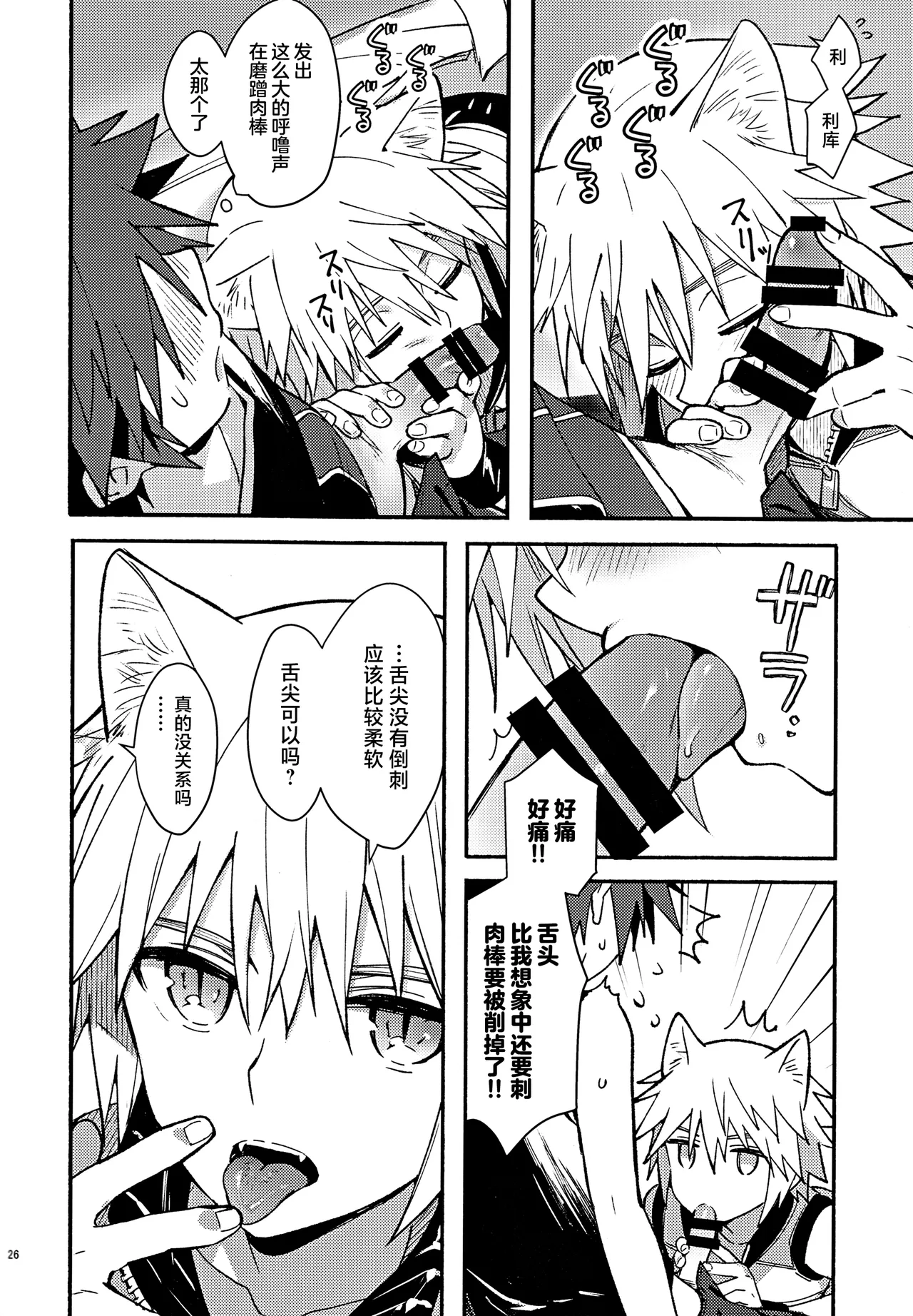 Page 25 of (C94) [esto (Ninomotoko)] Mahoni Kakerareta (Kingdom Hearts) [Chinese] [迷幻仙域×真不可视汉化组]