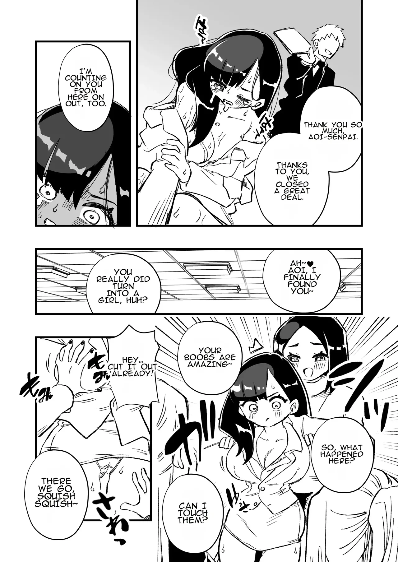 Page 18 of [Niello Kouzan (Niello KYO)] Nyotaika → Otto Shikkaku Uwaki Aite to no Dorei Musume e | Gender Swap → Disqualified as a Husband: Turned into a Slave Girl for His Wife's Lover