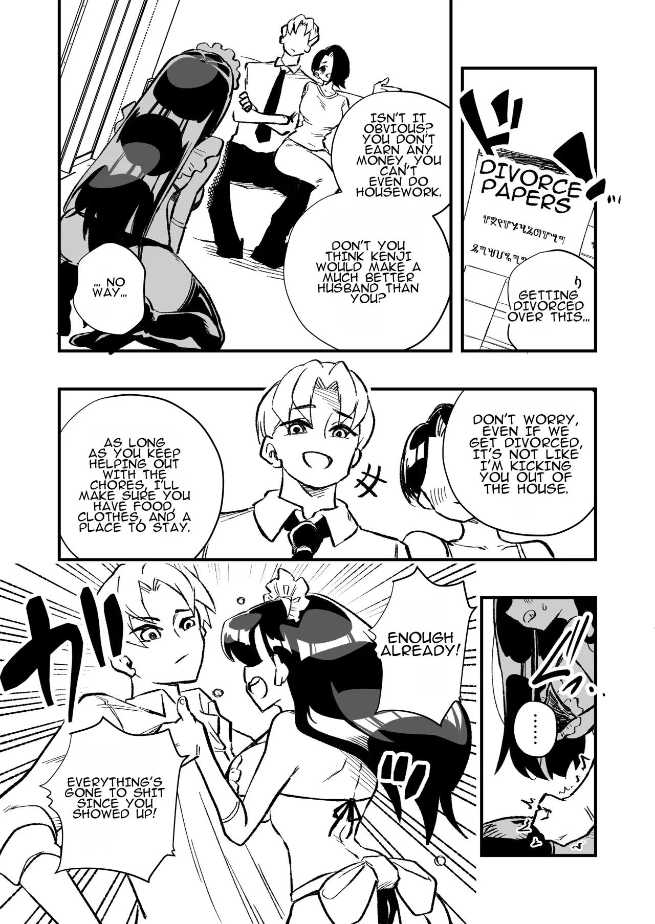 Page 36 of [Niello Kouzan (Niello KYO)] Nyotaika → Otto Shikkaku Uwaki Aite to no Dorei Musume e | Gender Swap → Disqualified as a Husband: Turned into a Slave Girl for His Wife's Lover