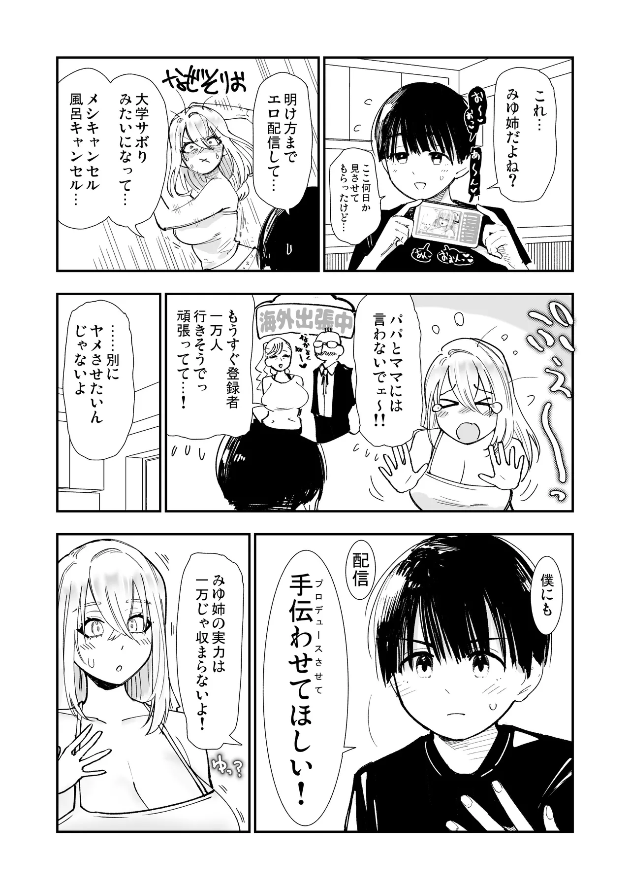 Page 4 of ane ga ero kobi ninki haishin-sha ♡ otetsudai no go hōbi ama ama kisu etchi