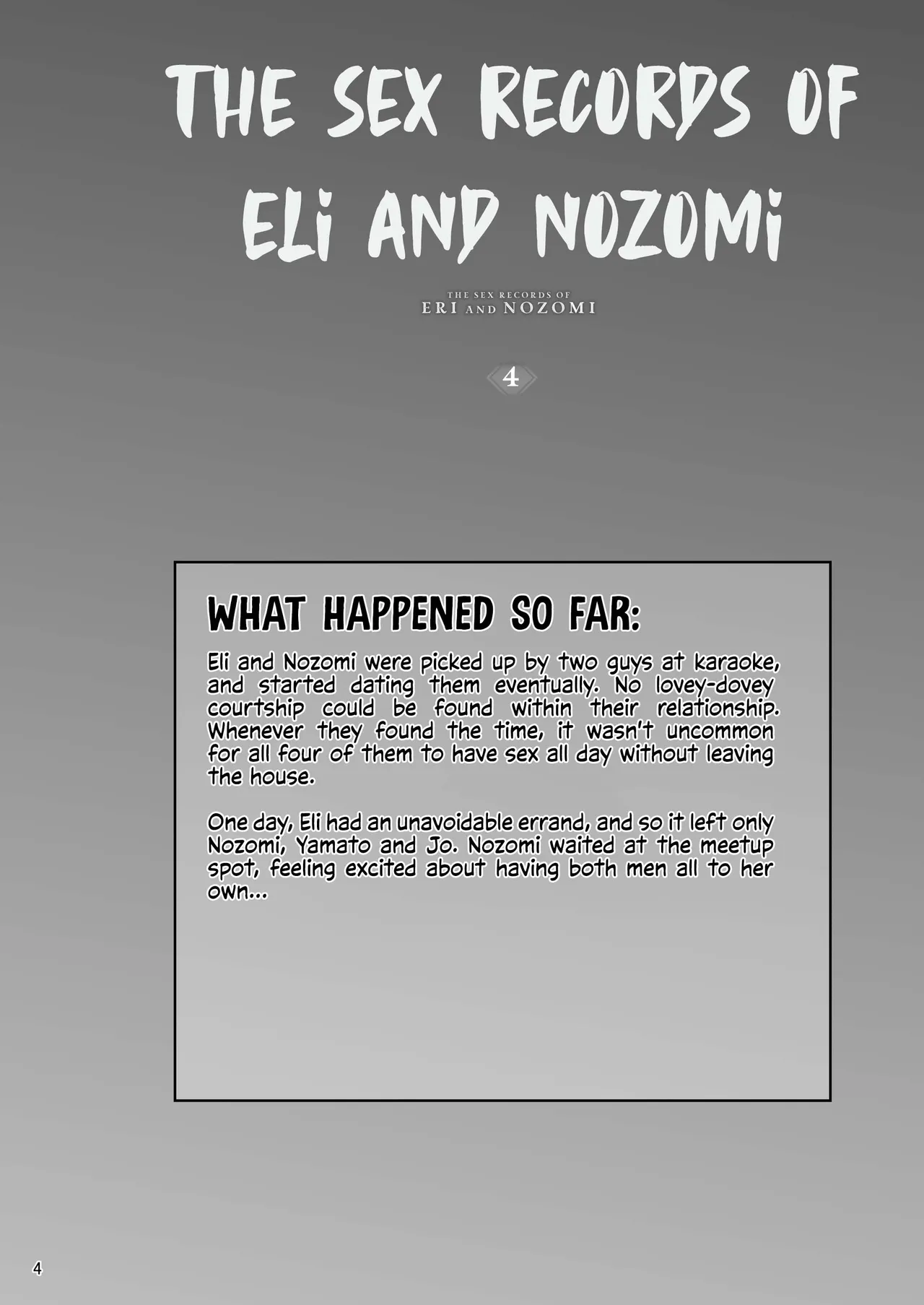 Page 3 of Eri to Nozomi no Joujiroku - THE SEX RECORDS OF ERI AND NOZOMI 4