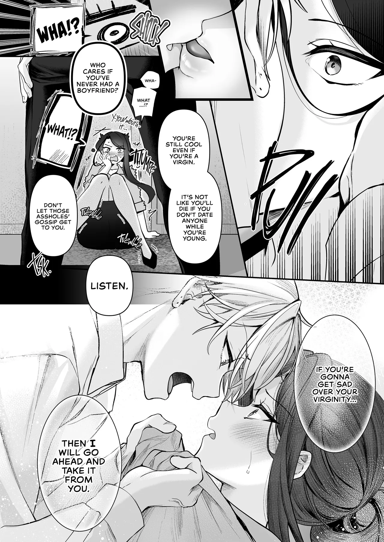 Page 21 of My Tall, Stacked, Virgin Boss 1