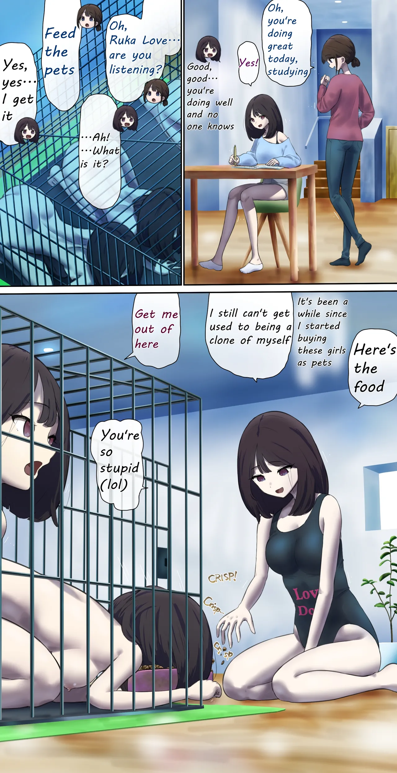 Page 2 of A daughter living with her human livestock clones