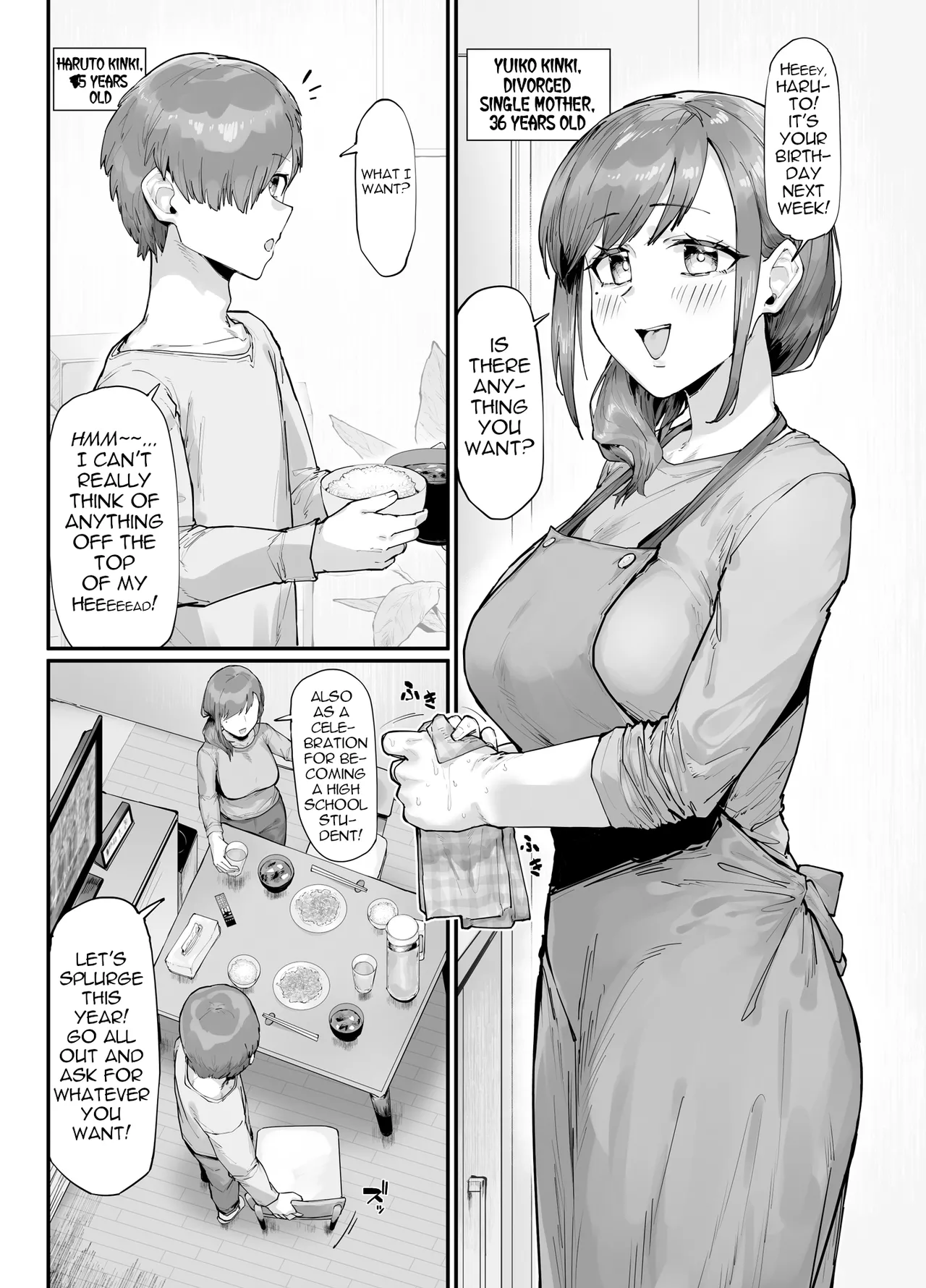Page 3 of Tanjoubi Present wa Haha to no Noukou Namakoubi | My Birthday Present is a Passionate, Raw Mating Session with my Mom
