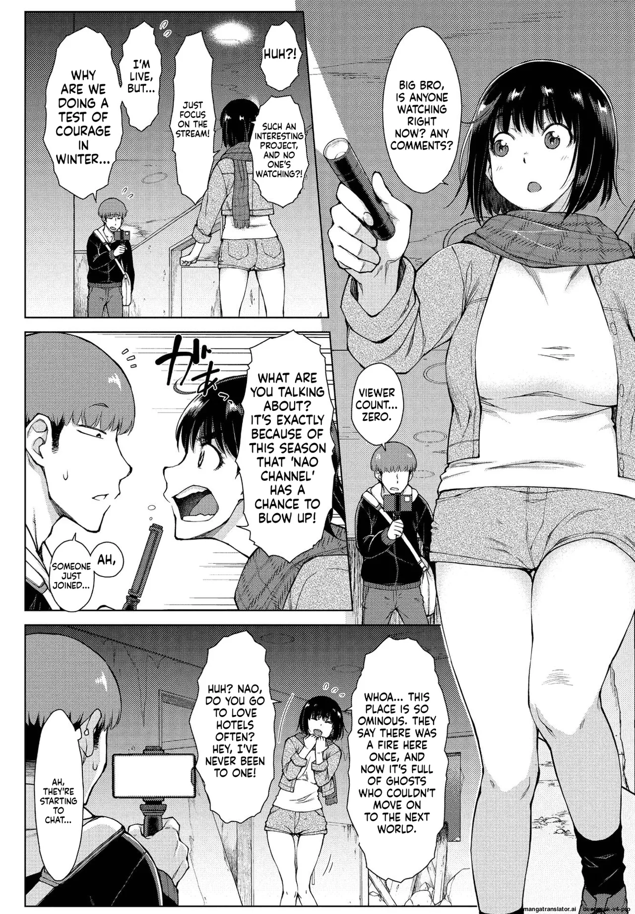 Page 2 of [Igarashi Shouno] Haishin! Obake to Ani to Imouto to (Dosukebe Bijin Yonshimai Harem ni Youkoso!)