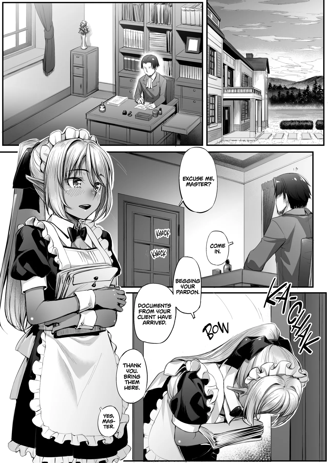 Page 2 of [Area14 (Kasei)] Maid-san to no Seikatsu | Life With a Dark Elf Maid [English] [J18] [Decensored] [Digital]