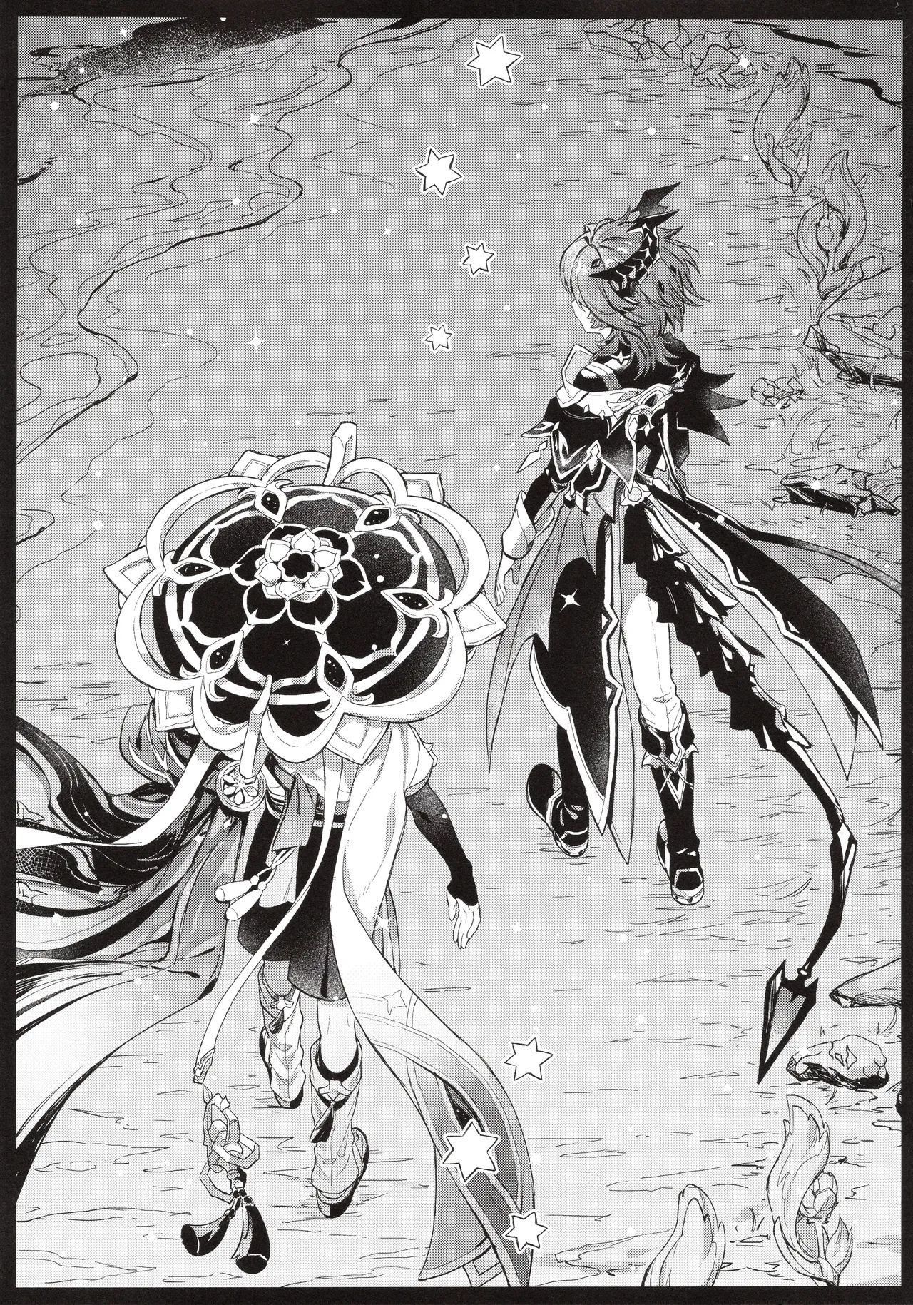 Page 4 of (Chou Kami no Eichi 2026) [4Seiki (Chise)] Boku kara Hanarenai de (Genshin Impact)