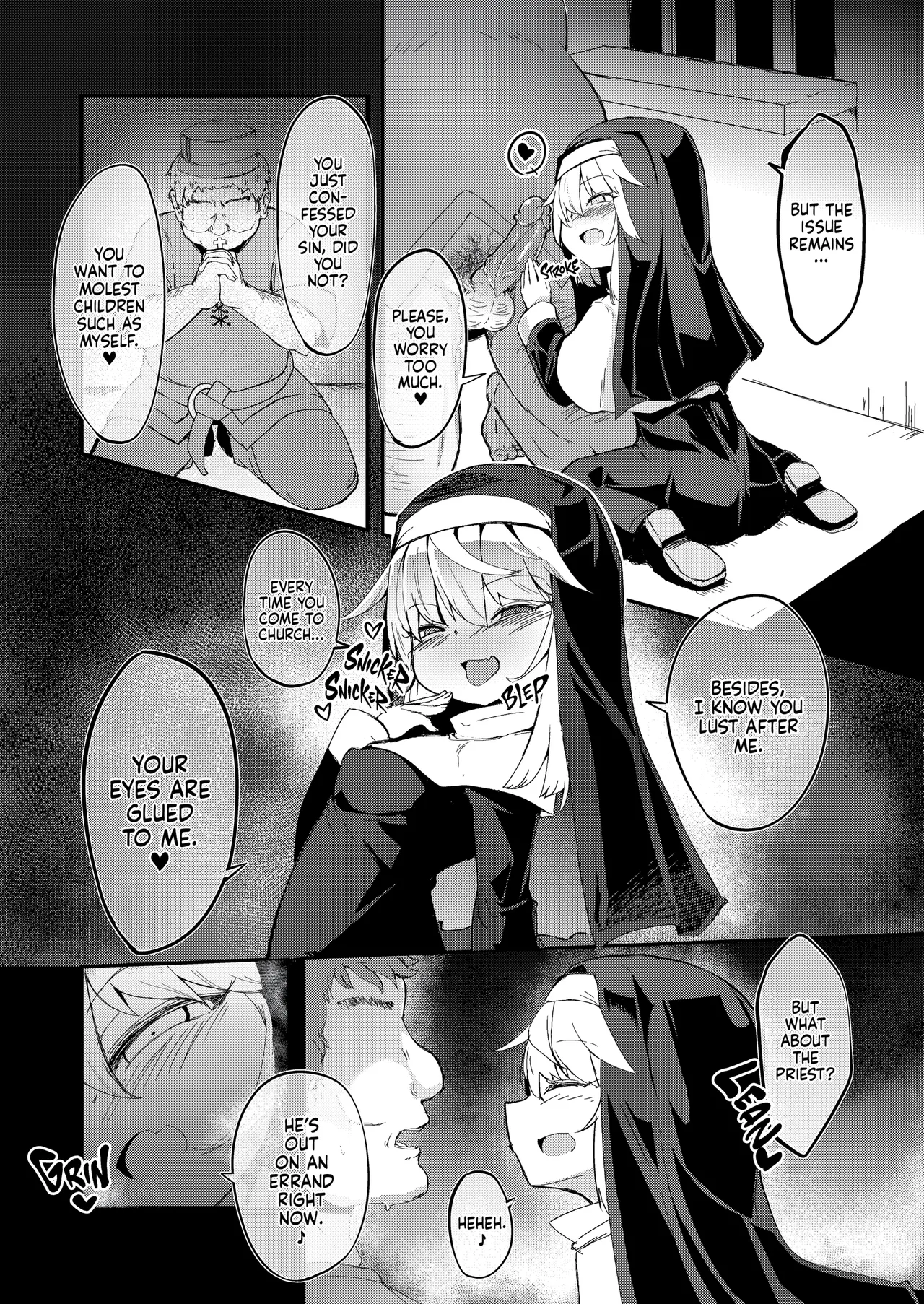 Page 3 of [Sushi-ya (Haruharu Haruto)] Zangeshitsu no Chiisana Ero Sister 1&2 | Naughty Little Nuns 1&2 [English] [J18] [Decensored] [Digital]