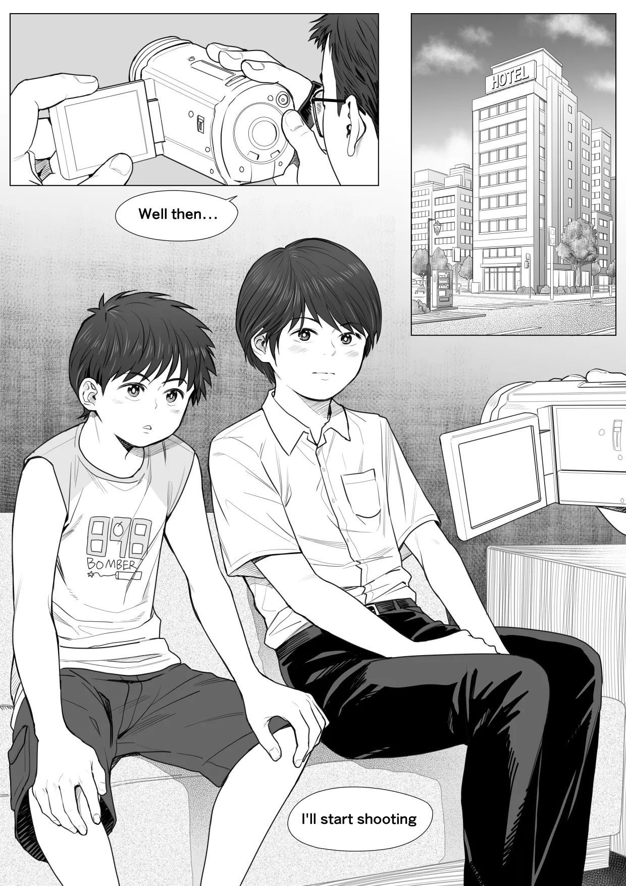 Page 4 of [Undergroundou (Stranger)] Hoteru de no o tanoshimi - K-kun to U-kun wa namade daradara ikitai - [ENG]