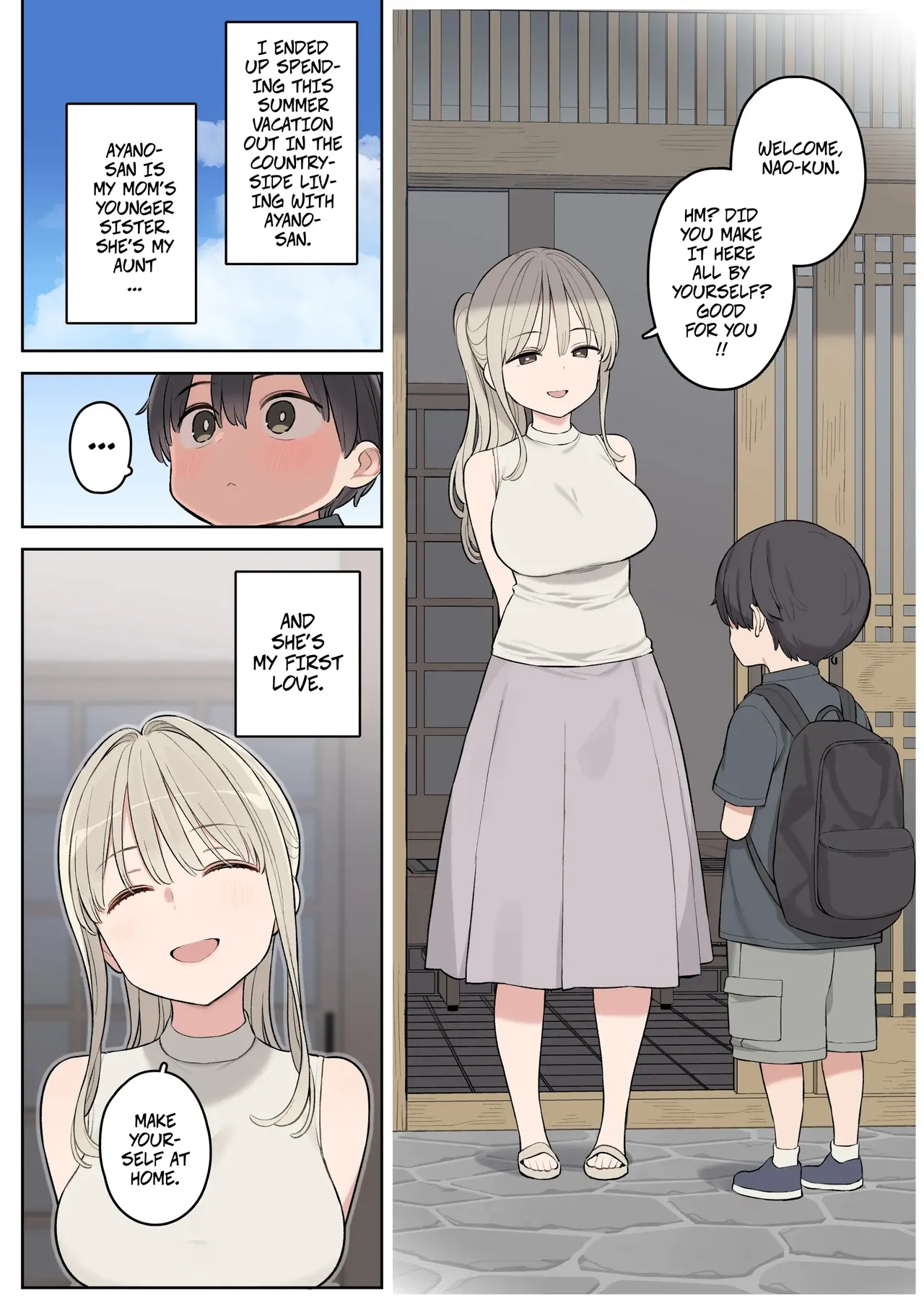 Page 2 of [Higuma-ya (Nora Higuma)] Natsuyasumi wa Inaka de Ayano-san ni Amaetai. | Want To Spend My Summer Vacation In The Countryside And Be Spoiled By Ayano-San [English] [CopyOf]