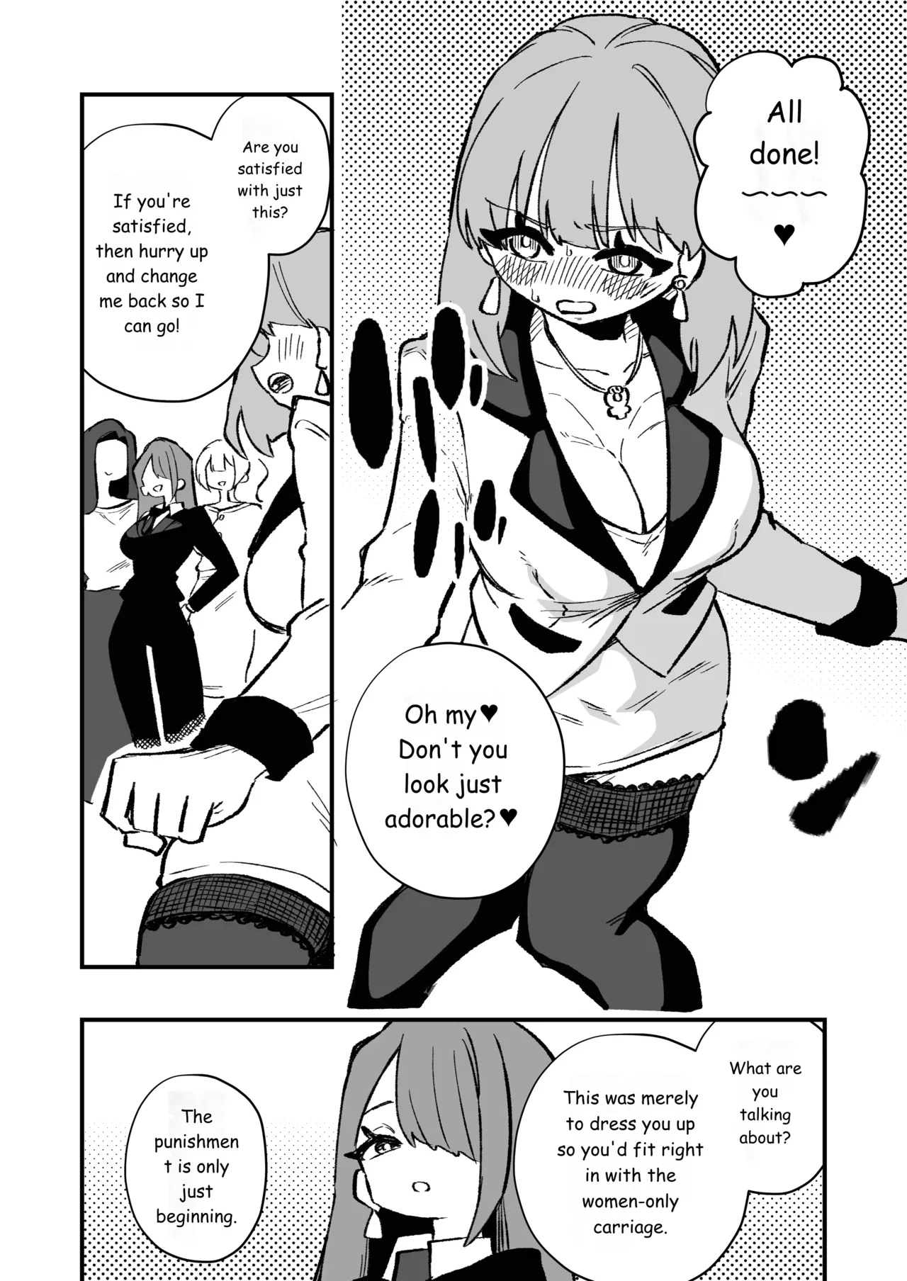 Page 22 of Forced Cross-Dressing in a Women-Only Carriage