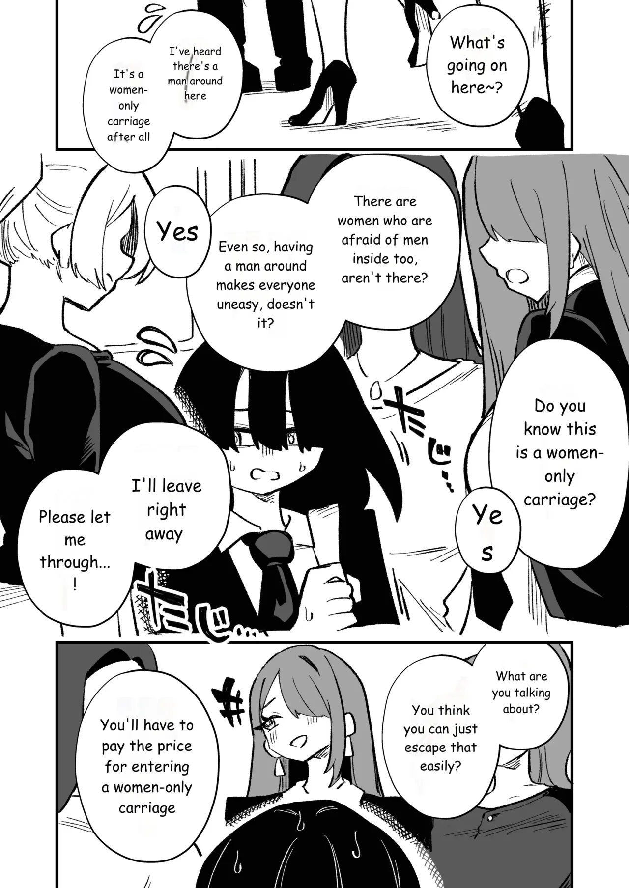 Page 6 of Forced Cross-Dressing in a Women-Only Carriage