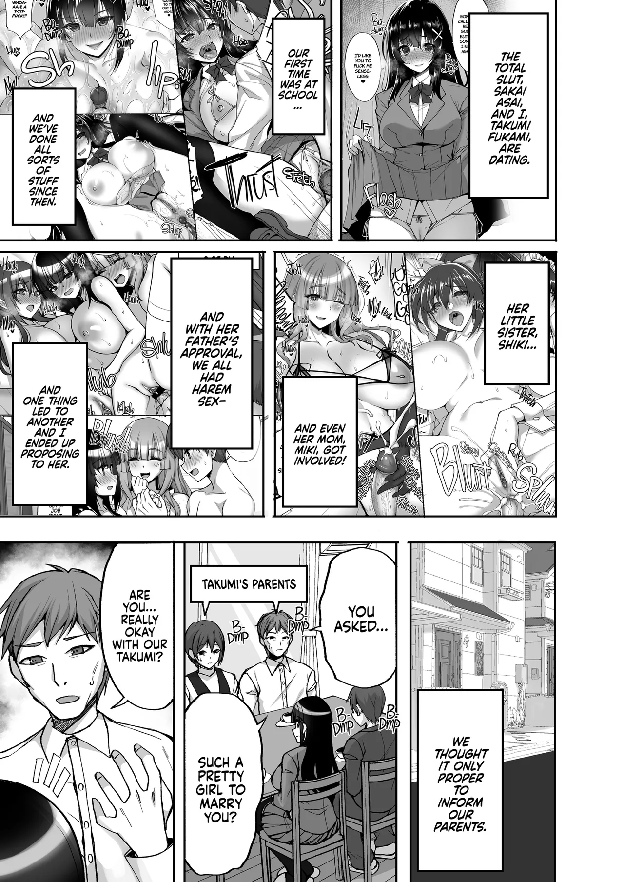 Page 3 of [Labomagi! (Takeda Aranobu)] Chishojo Fuuki Iin no Minna ni Ienai Inbi na Onegai 9 ~Harabote Harem 4P to Sogyoushiki no Himitsu SEX~ | The Perverted Virgin Public Morals Committee Member’s Secret Naughty Request 9 [English] {2d-market.com} [Decensored] [Digital]