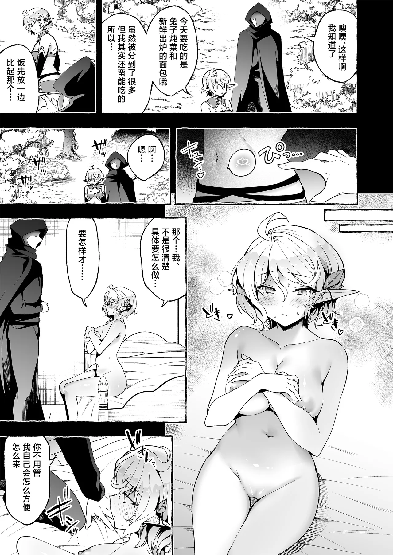 Page 12 of [Ninokoya (Ninoko)] Inmon Majutsushi no Elf Harem | 淫纹魔术师的精灵后宫生活~为精灵刻上淫纹的故事 番外篇①~ [Chinese] [紫藤汉化组] [Digital]