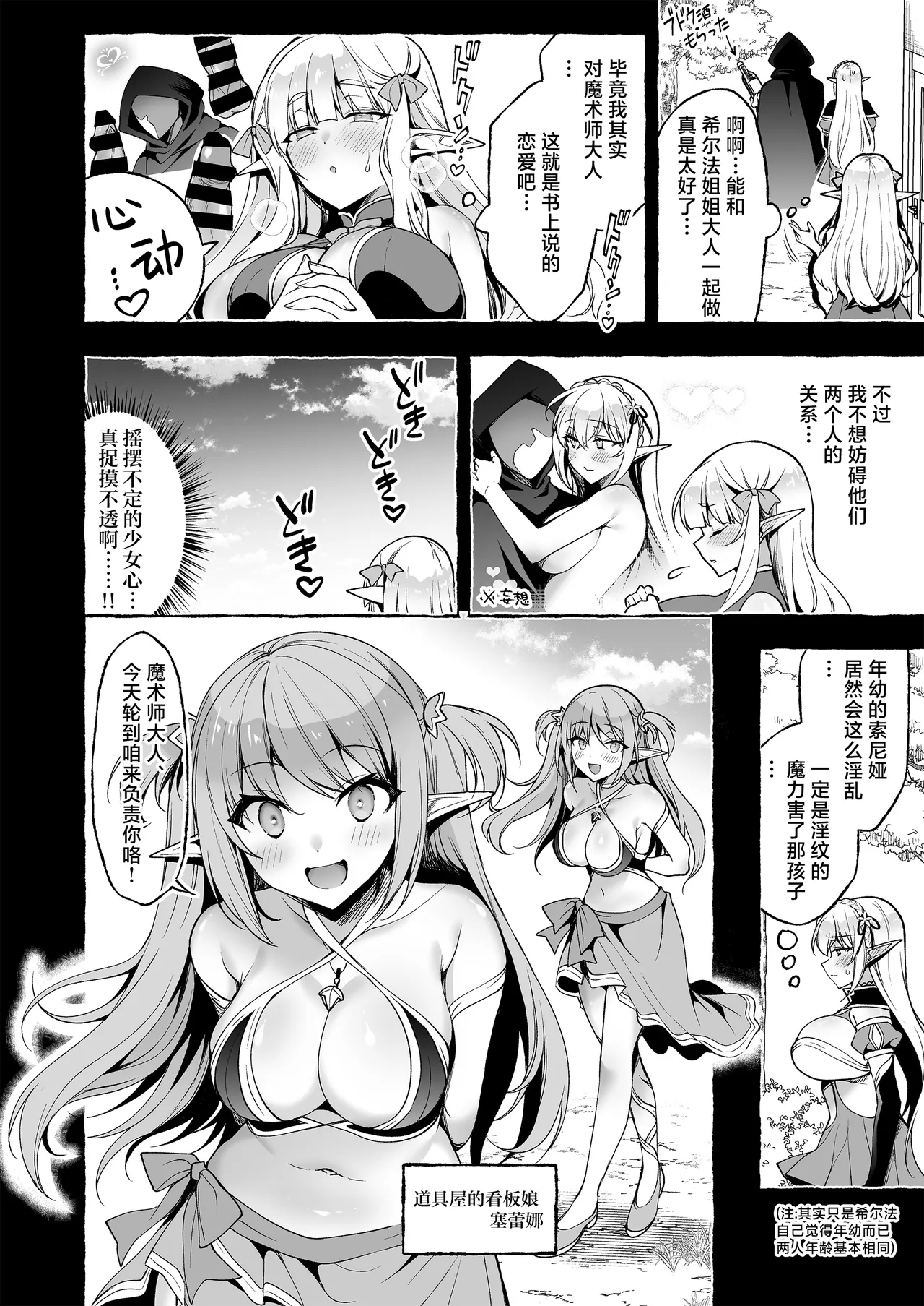 Page 23 of [Ninokoya (Ninoko)] Inmon Majutsushi no Elf Harem | 淫纹魔术师的精灵后宫生活~为精灵刻上淫纹的故事 番外篇①~ [Chinese] [紫藤汉化组] [Digital]