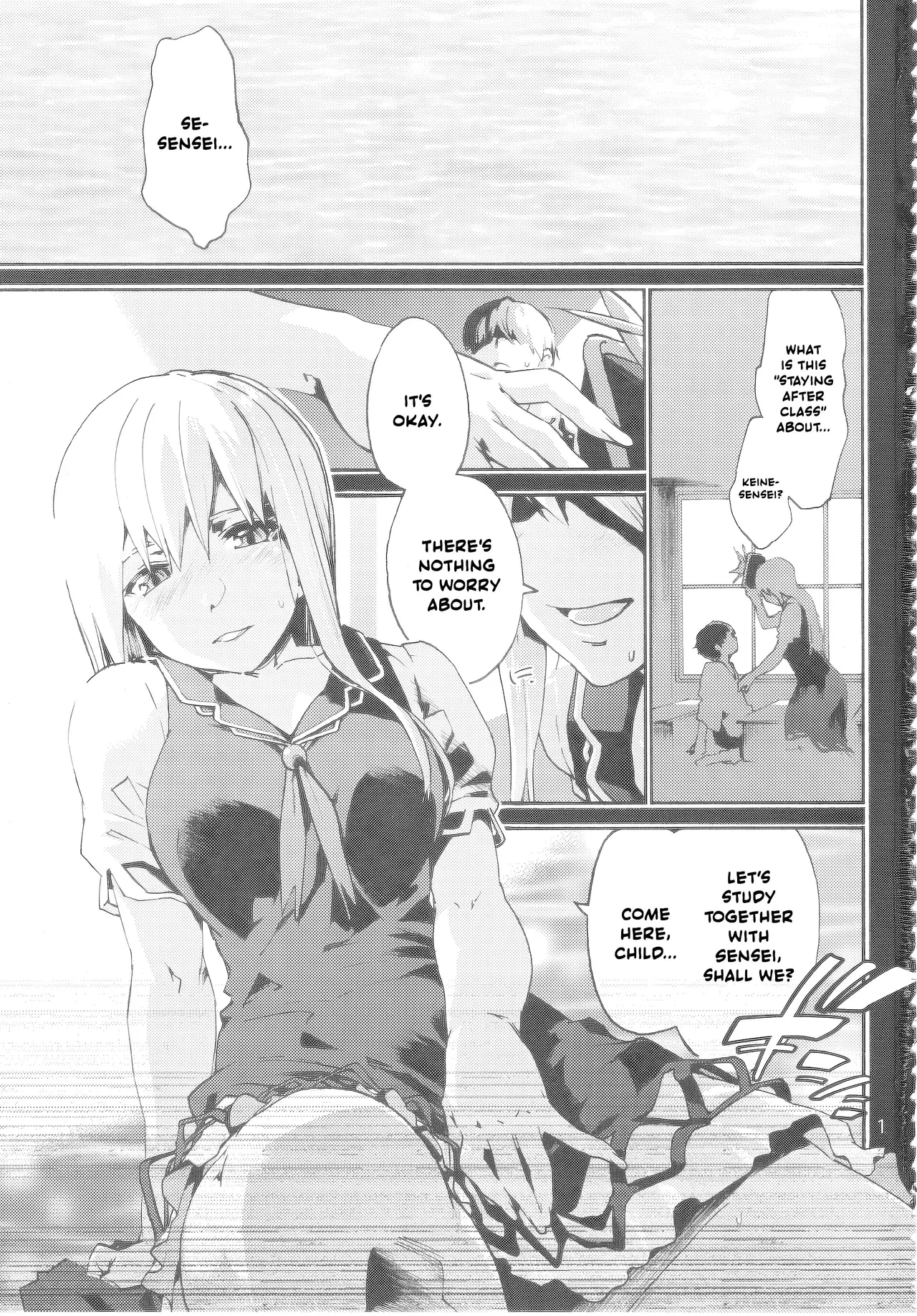 Page 2 of (C93) [Onsoku Ubaguruma (Uba Yoshiyuki)] Sensei no Houkago Kurorekishi (Touhou Project) [English] [Your Deer Friends Black]