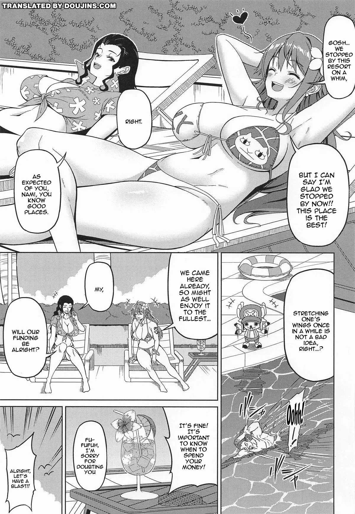 Page 2 of [BRAVE HEART petit (KOJIROU!)] Kaizoku Kyonyuu Yawara / The Soft Big Breasted Pirate (One Piece) [English] {Doujins.com}