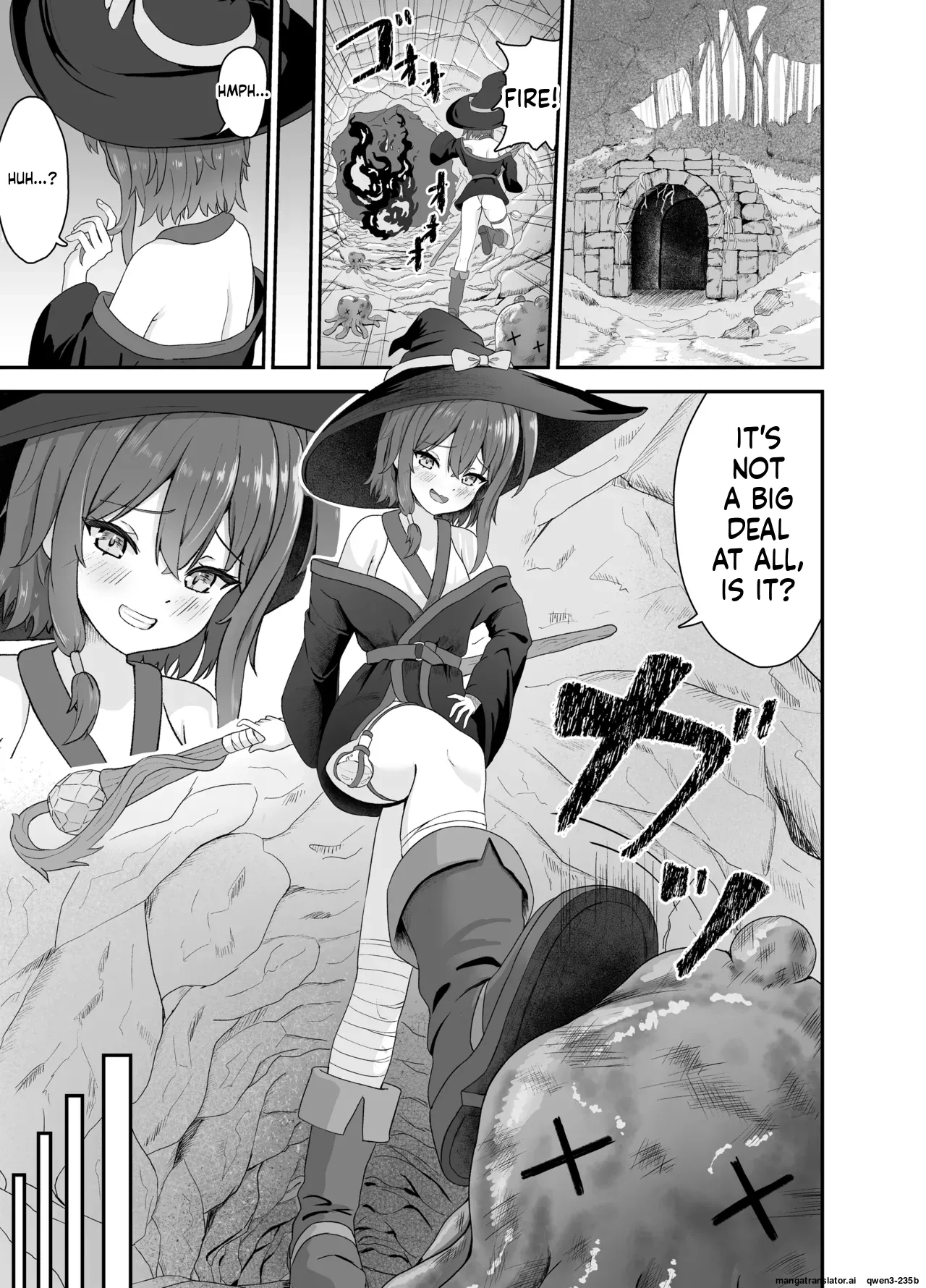 Page 2 of [Sakeru Buta (Asakura Takumi)] Tsuyoki na Madou Shoujo to Shokushu no Ori -Dungeon nite Shokushu ni Otsuru- [English] [SCANMTL]