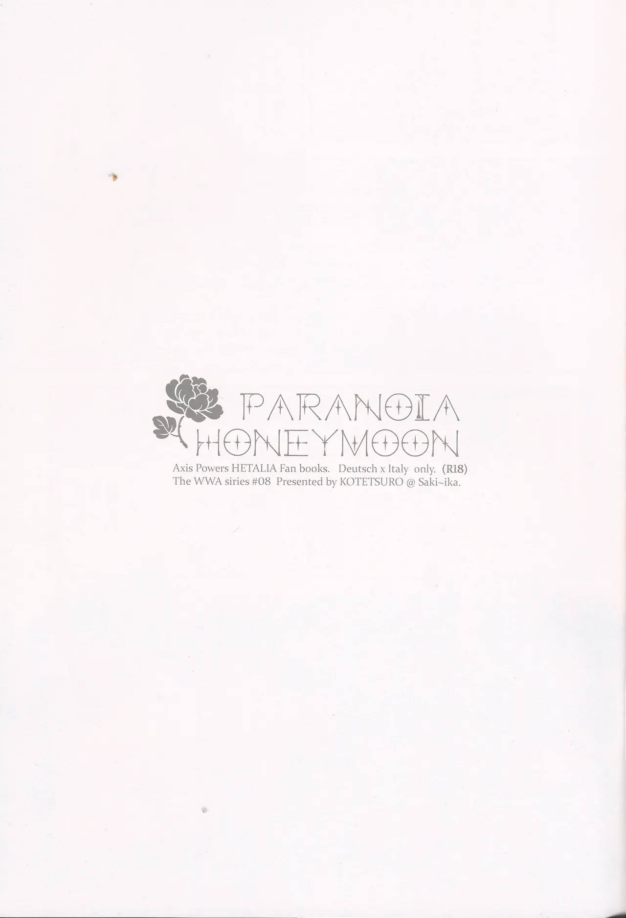 Page 2 of [KOTETSURO. (Sakiika.)] PARANOIA HONEYMOON (Axis Powers Hetalia)