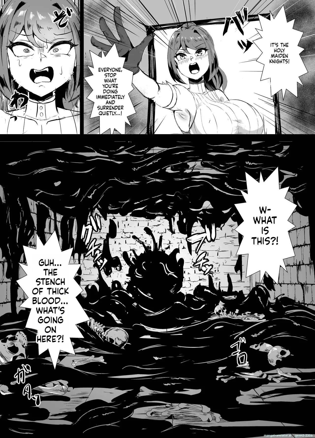 Page 5 of [Torigara Soup (Yotaka)] Wakate Elite na Seijo Kishi-sama, Kyouaku Shokushu ni Shiborareru ~Mugen ni Ikasare Buzama Haiboku Maryokujiru Tarenagashi Genkai Energy Drain Hen~ (SCANMTL)