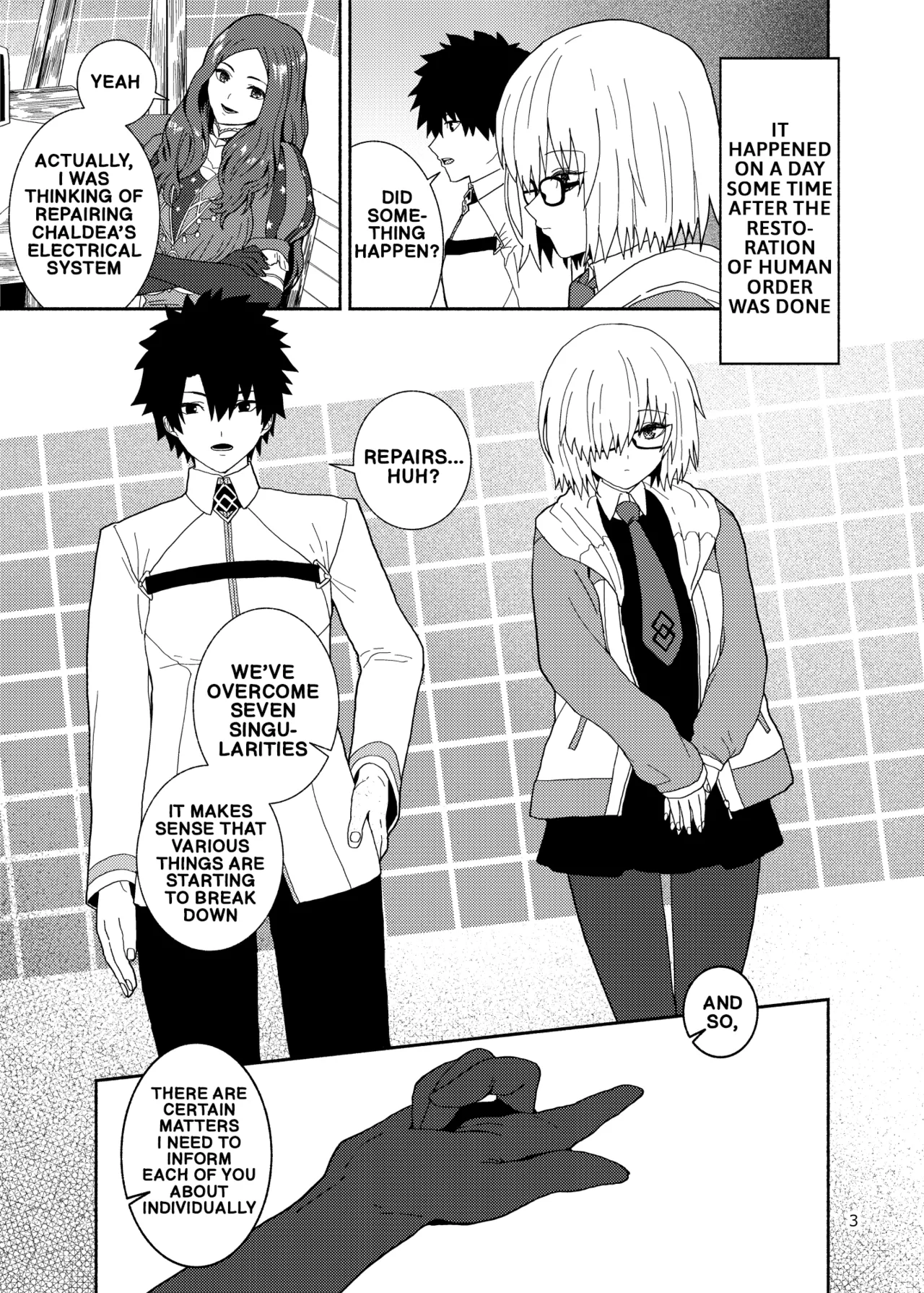 Page 3 of [Tsukinami Days (Kiya Hajime)] Watashi to Senpai no Ohanashi - Love this one second, one moment. I'm also here the world with you. | A story about Senpai and me (Fate/Grand Order) [English] [Digital]