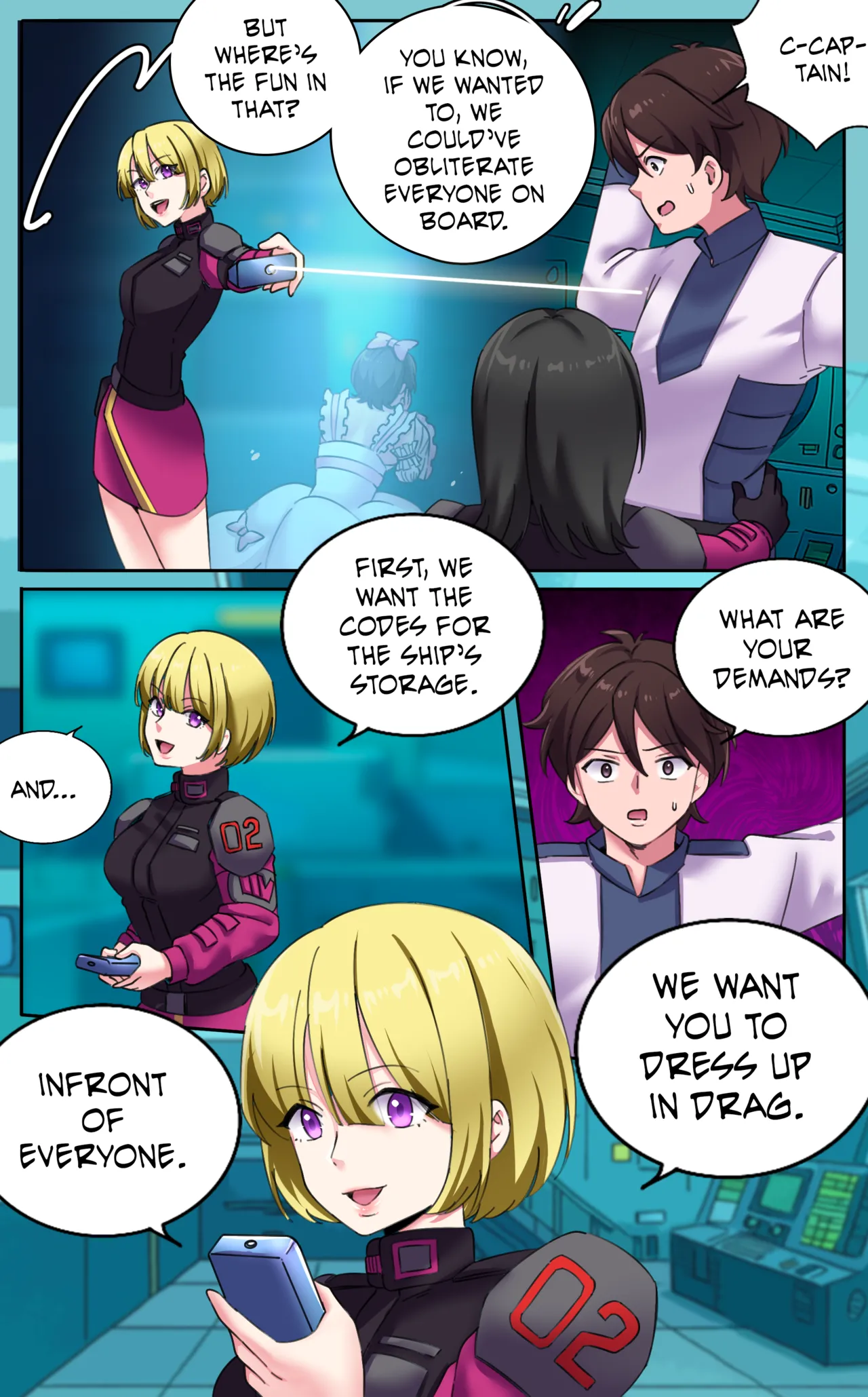 Page 16 of [MeowWithMe & Milda007] Female Clothing Vaporization of Shame
