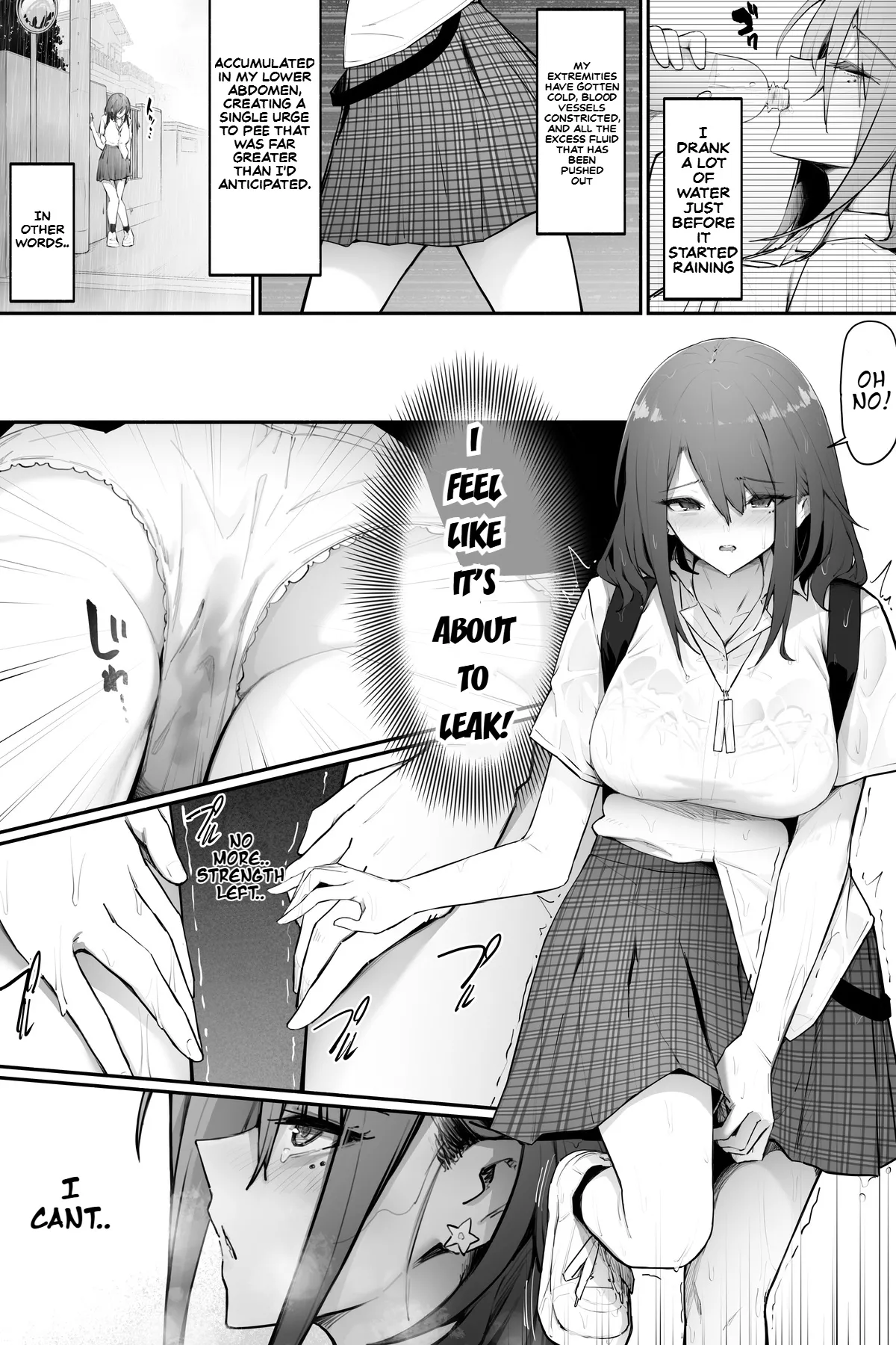 Page 4 of [Cocomachi] Holding in my pee while sheltering from the rain