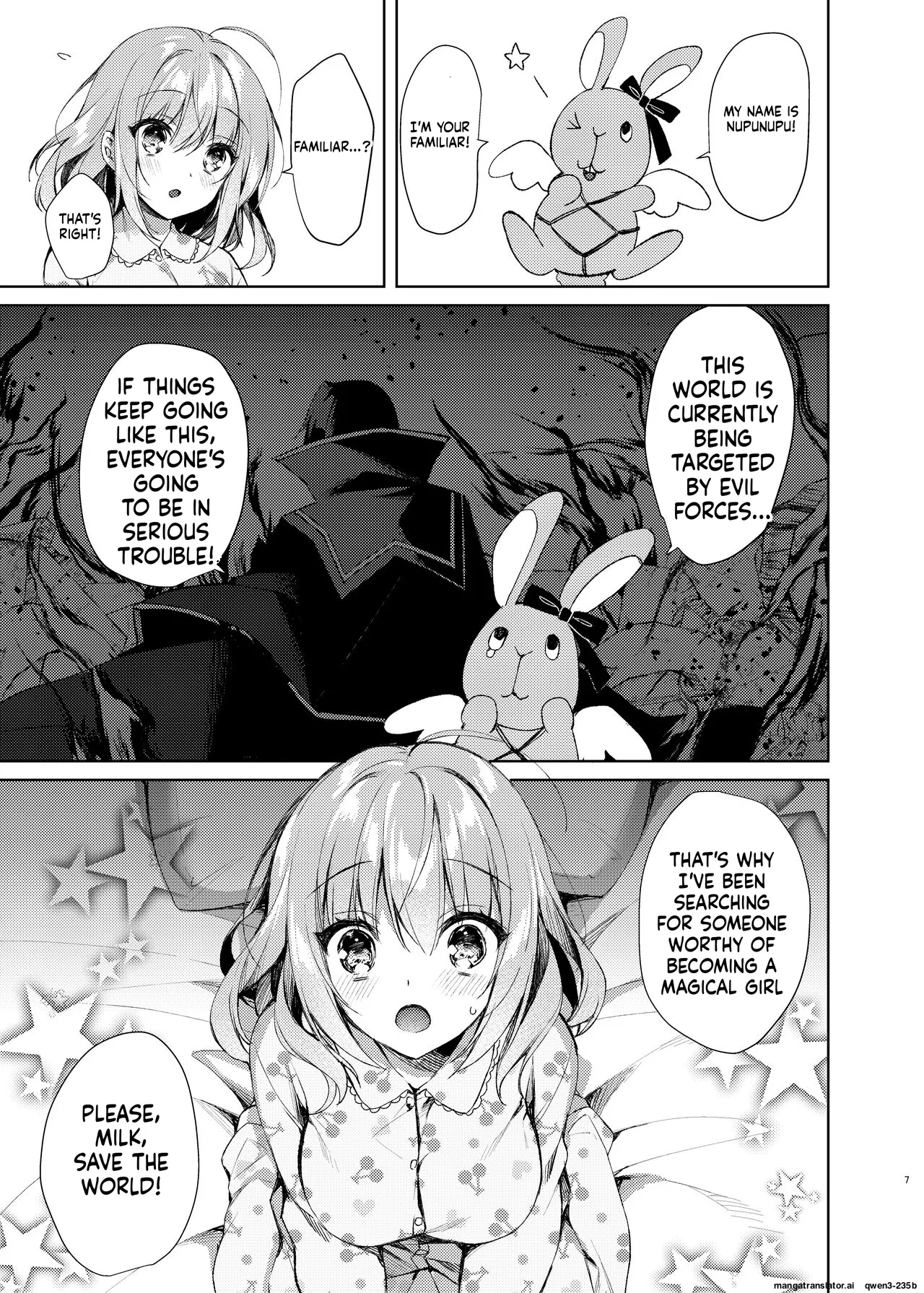 Page 6 of [Tears39 (Sorai Shinya)] Mahou Shoujo Milky Milk ~Mahou Shokushu de Dai Pinch?! Hen~ [Digital] (SCANMTL)