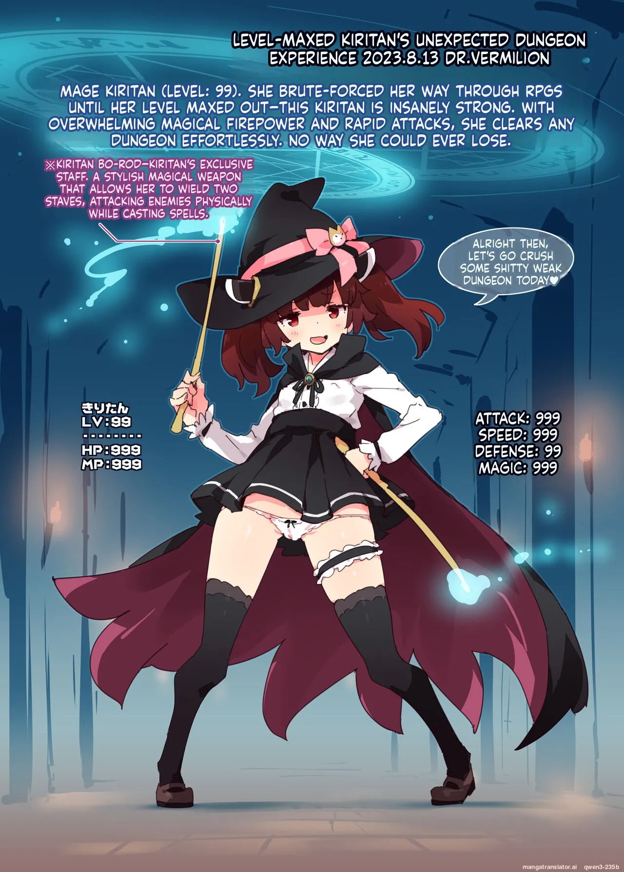 Page 2 of [Dr.VERMILION (petenshi)] Level Kansuto Kiritan no Konna Hazu de wa Dungeon (VOICEROID) [English] [SCANMTL] [Digital]
