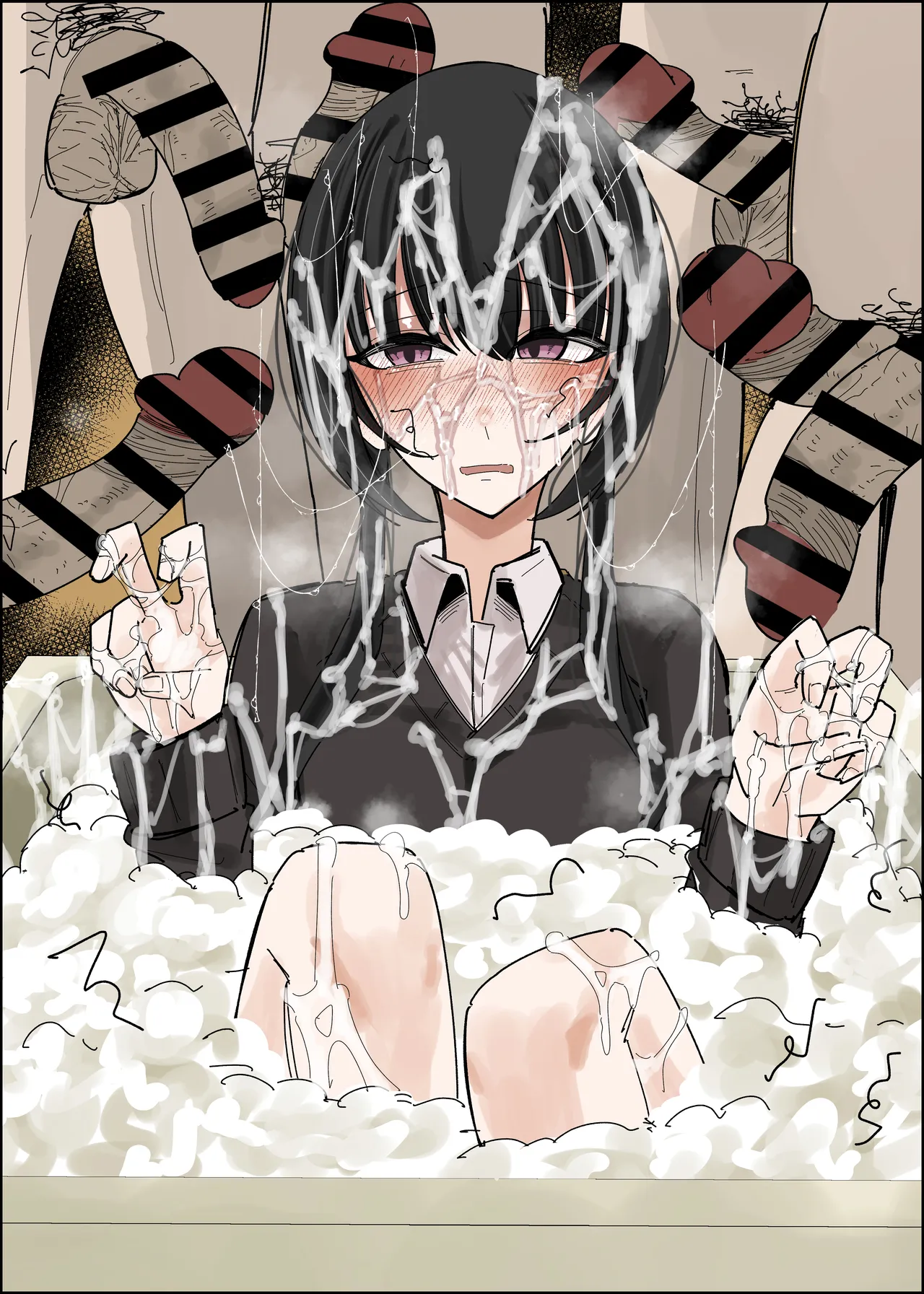 Page 2 of [Fuaku Yuu (Yufuck)] Bukkake Off Kai Sanka Kibou ~Otomari Hen Ippaku me~ [English] [MTL]