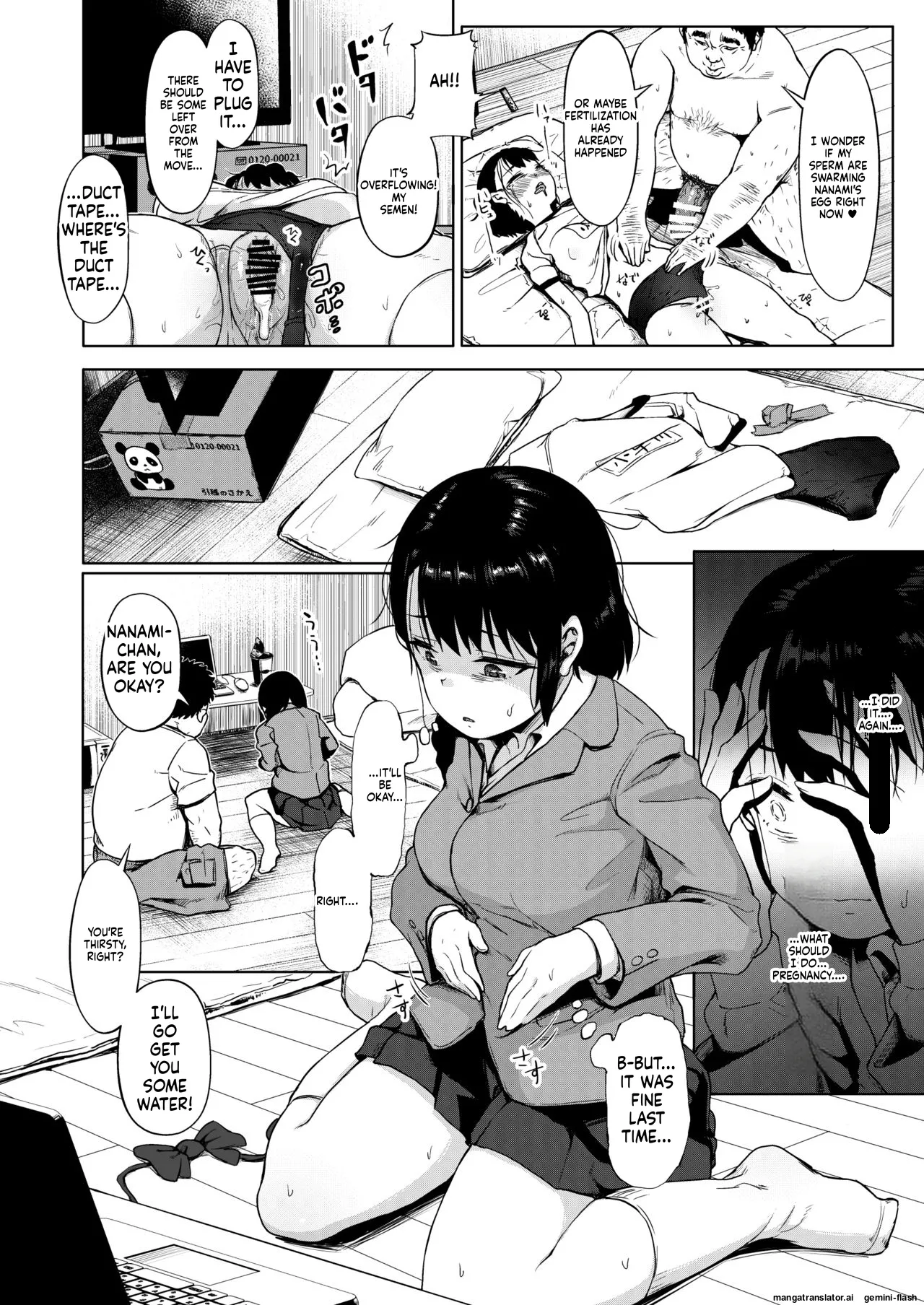 Page 45 of [Circle Mizusane (Mizusane)] Isourou datta Oji-san ~Shoujo Kazoku to Tegirekin~ [English] [MTL]