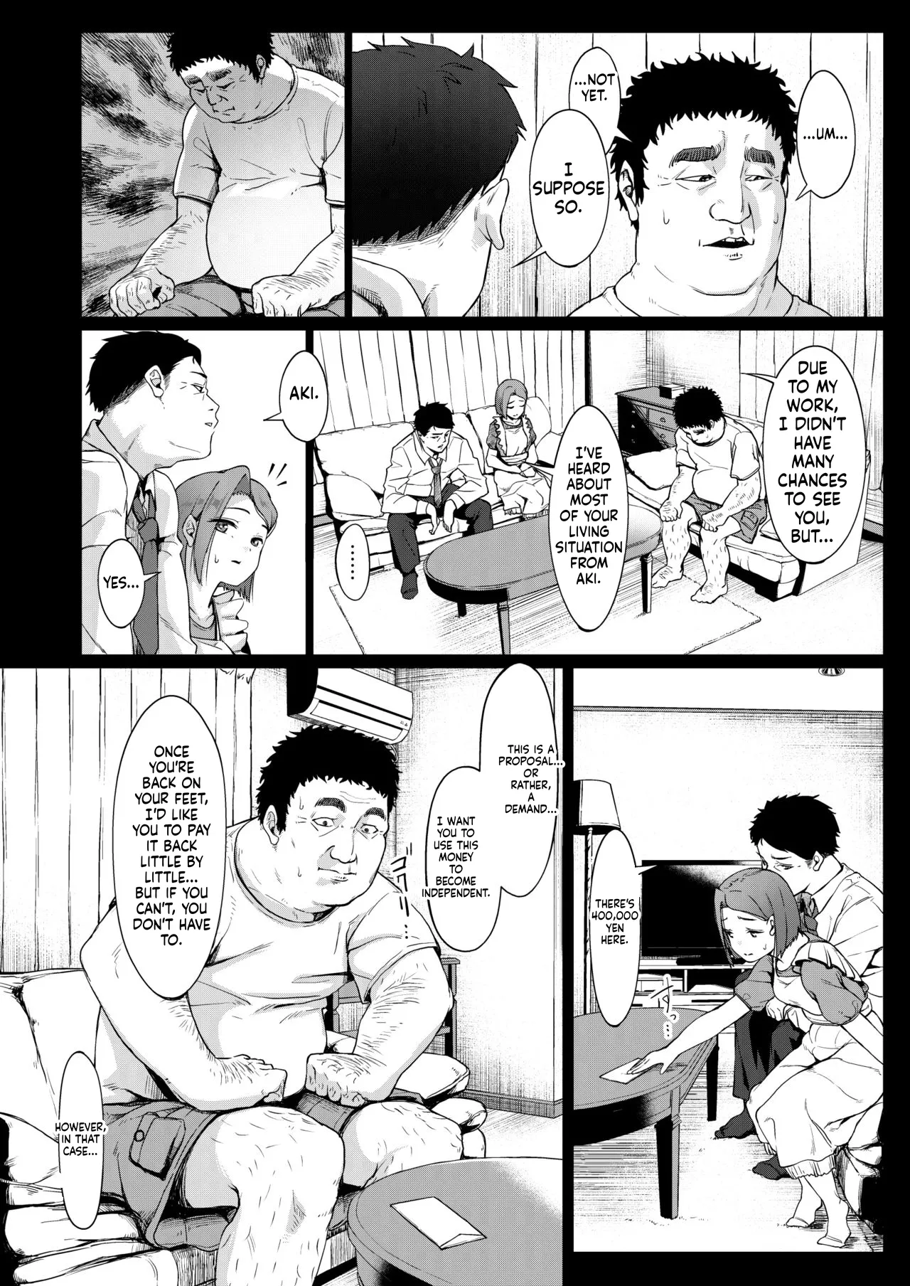 Page 7 of [Circle Mizusane (Mizusane)] Isourou datta Oji-san ~Shoujo Kazoku to Tegirekin~ [English] [MTL]
