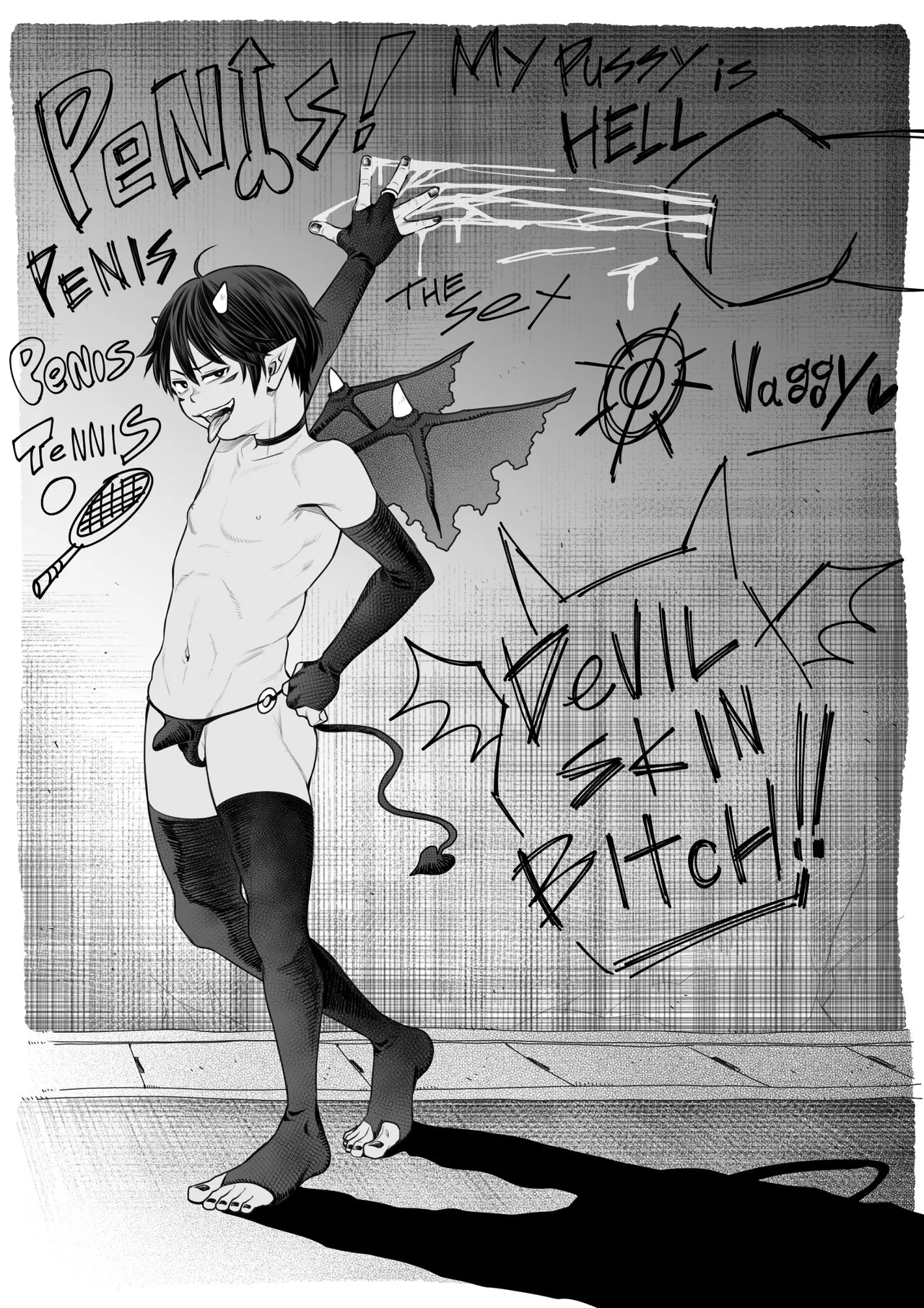 Page 2 of [Undergroundou (Stranger)] Devil Skin Bitch! -The Sperm Extraction Plan of a Horny Incubus Boy- [Digital]