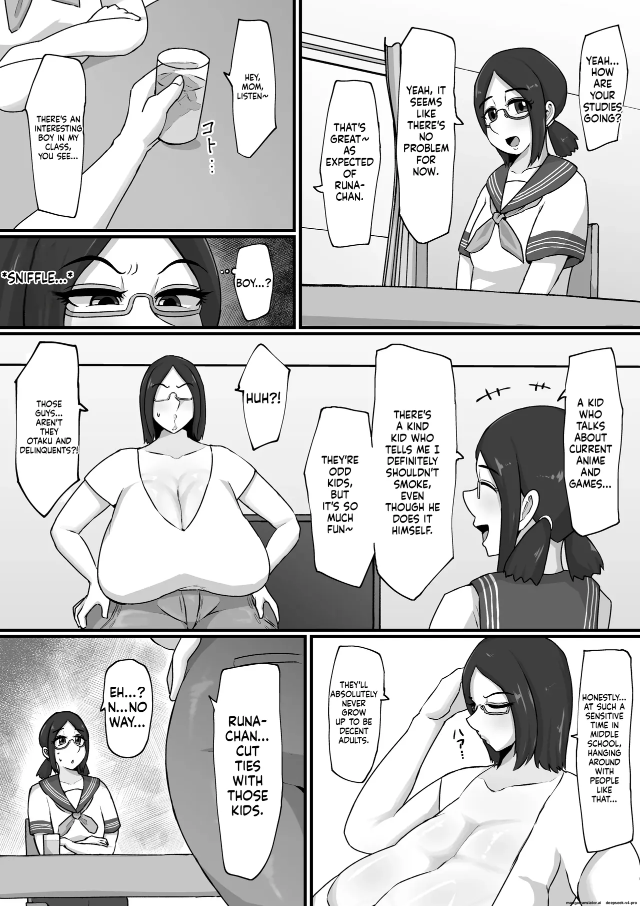 Page 3 of My Daughter Saw It!! The Lewd Sex of a Masturbation-Obsessed, Education-Obsessed Mom