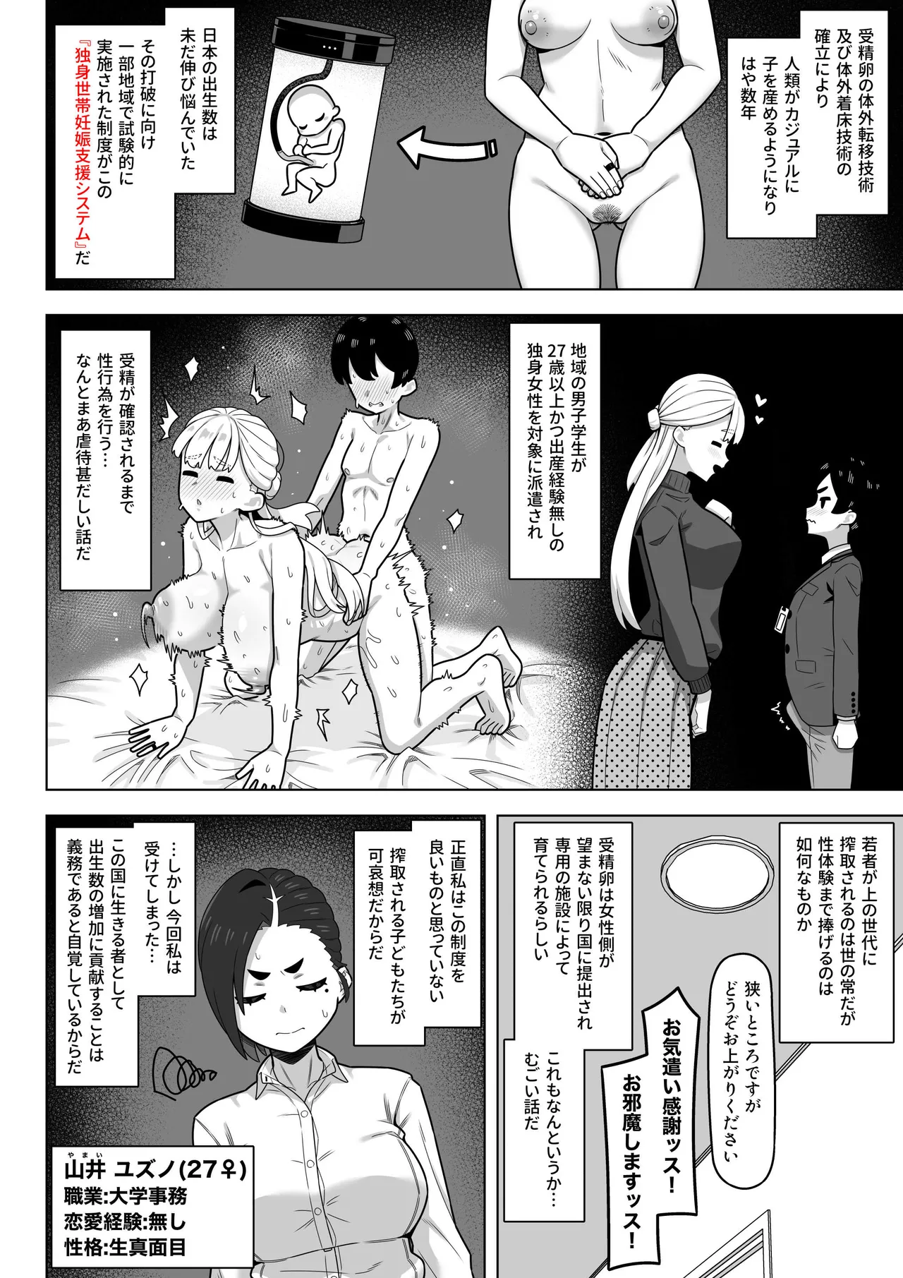 Page 3 of [Geneihohjin (Amano Kanehisa)] Dokushin Setai Ninshin Shien System [Digital]